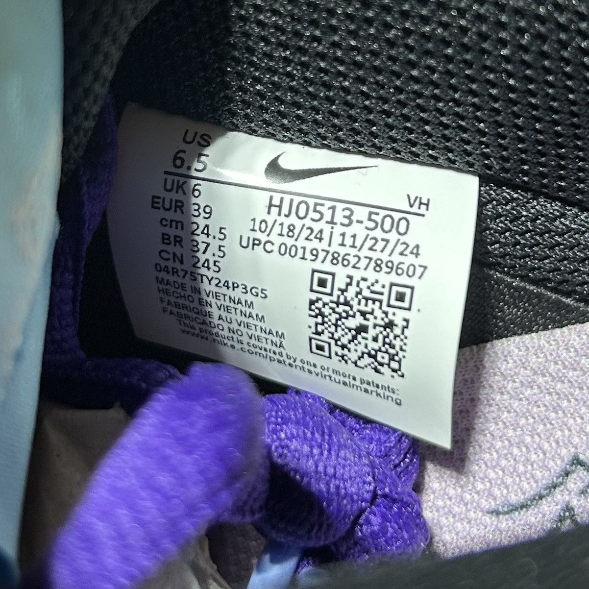 Nike SB Hayley Wilson Nike SB Dunk Low Men’s 6.5 Purple HJ0513-500 Size US 6.5 / EU 39-40 - 6 Thumbnail