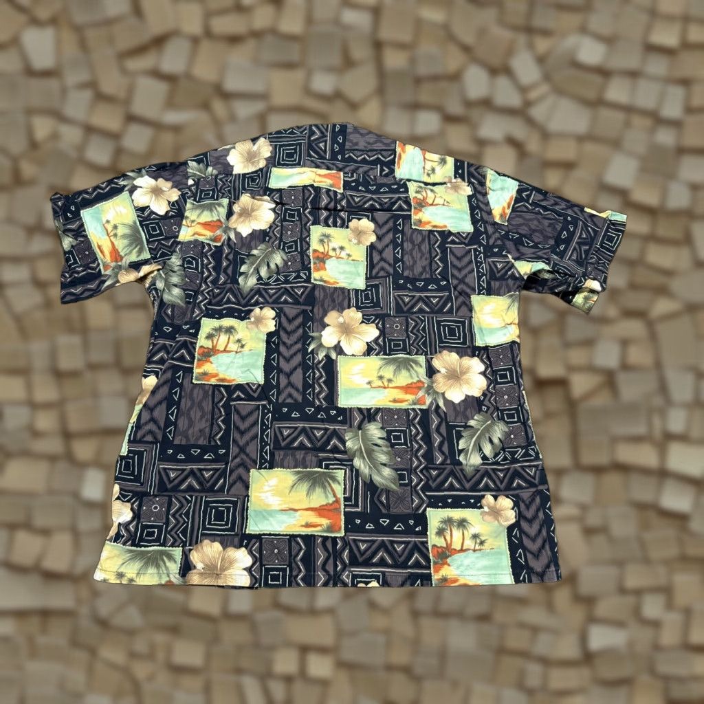 Pierre Cardin Pierre Cardin Shirt Men Multicolor Floral Short Sleeve Button Up Casual Cotton Rayon Pocket Hawaii 90s Summer Comfort Reg Large Mens Size US L / EU 52-54 / 3 - 1 Thumbnail