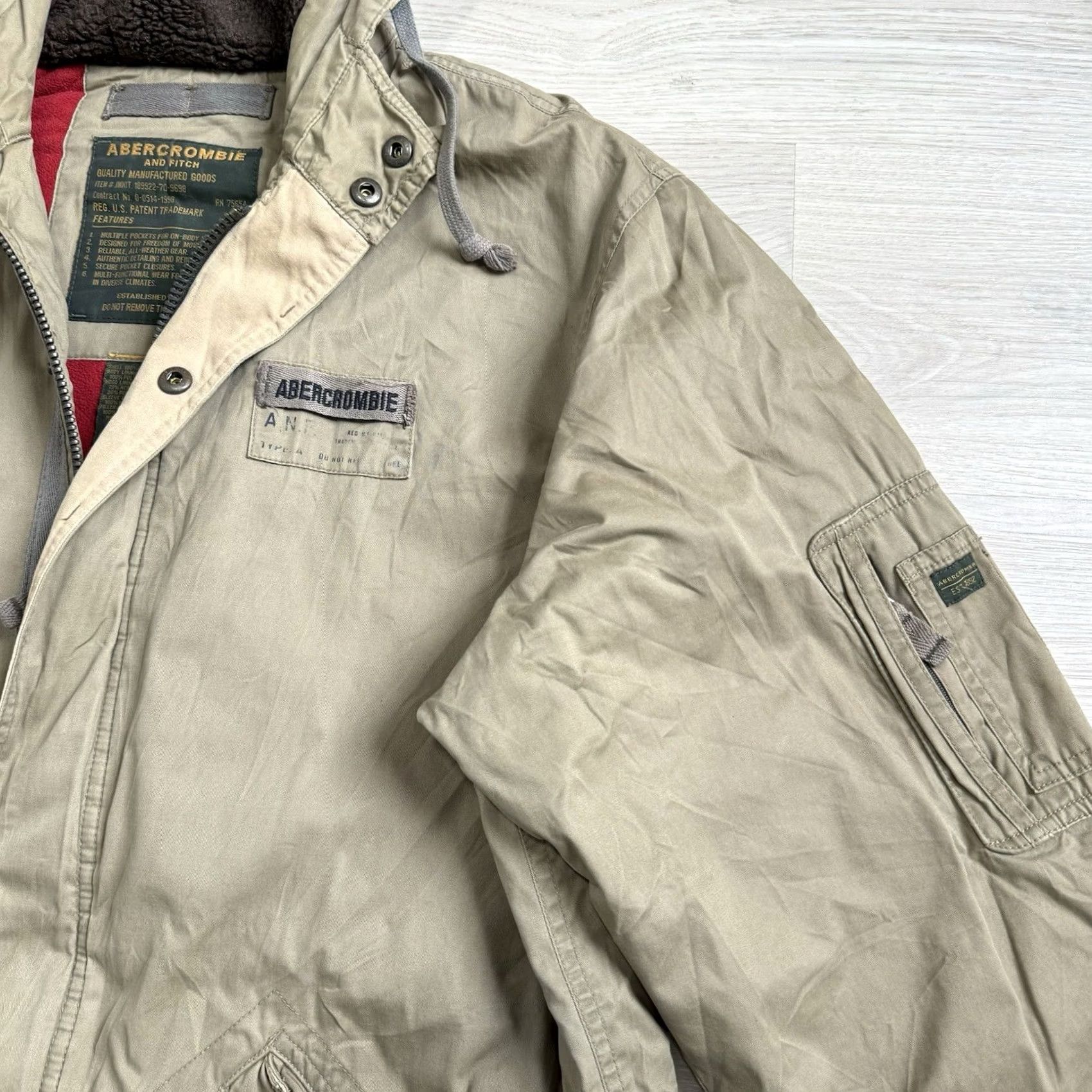 Abercrombie & Fitch Vintage Abercrombie & Fitch Parka Jacket M Lined Hooded Heavyweight Military Size US M / EU 48-50 / 2 - 3 Thumbnail