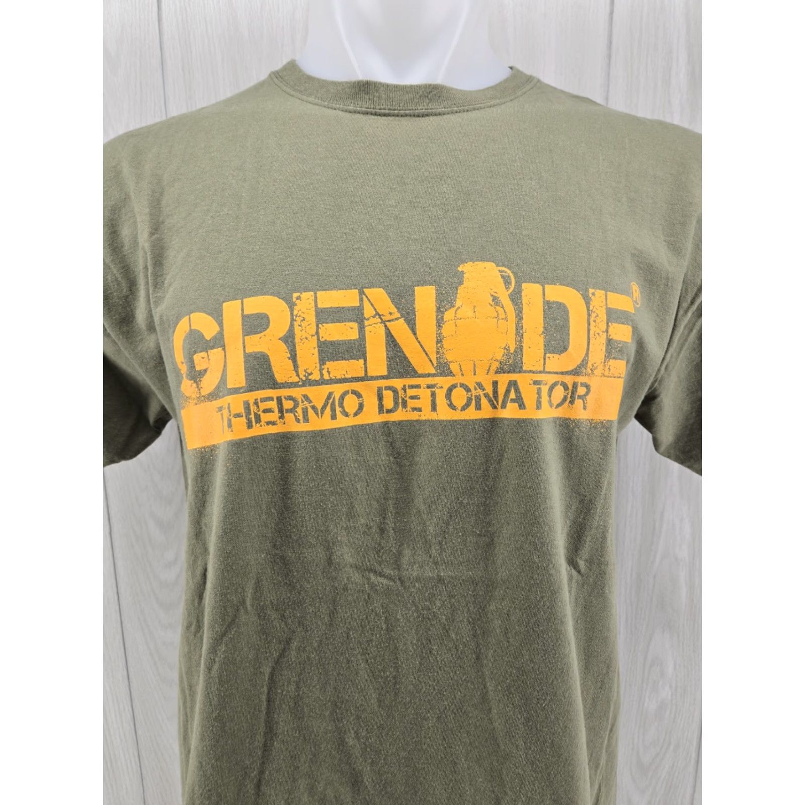 Anvil VINTAGE Grenade Thermo Detonator Fat Burner Shirt Mens Green Size Large Size US L / EU 52-54 / 3 - 4 Thumbnail