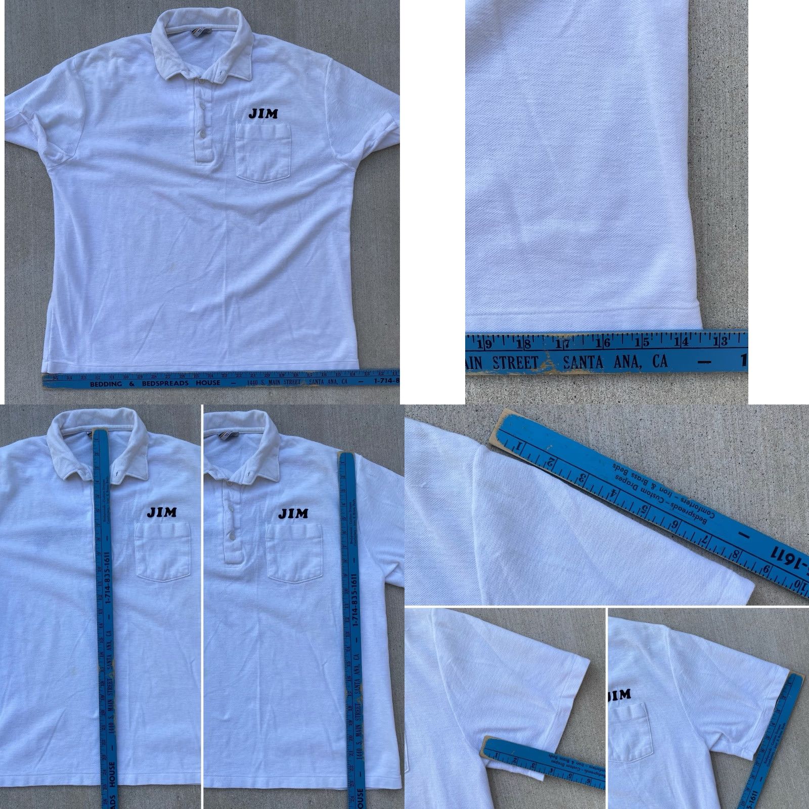 Vintage VINTAGE Print Ons Polo Shirt Golf Golfing Golfer RLGA Graphic Pocket XL White Mens Shirt 1970s 1980s Size US XL / EU 56 / 4 - 11 Thumbnail