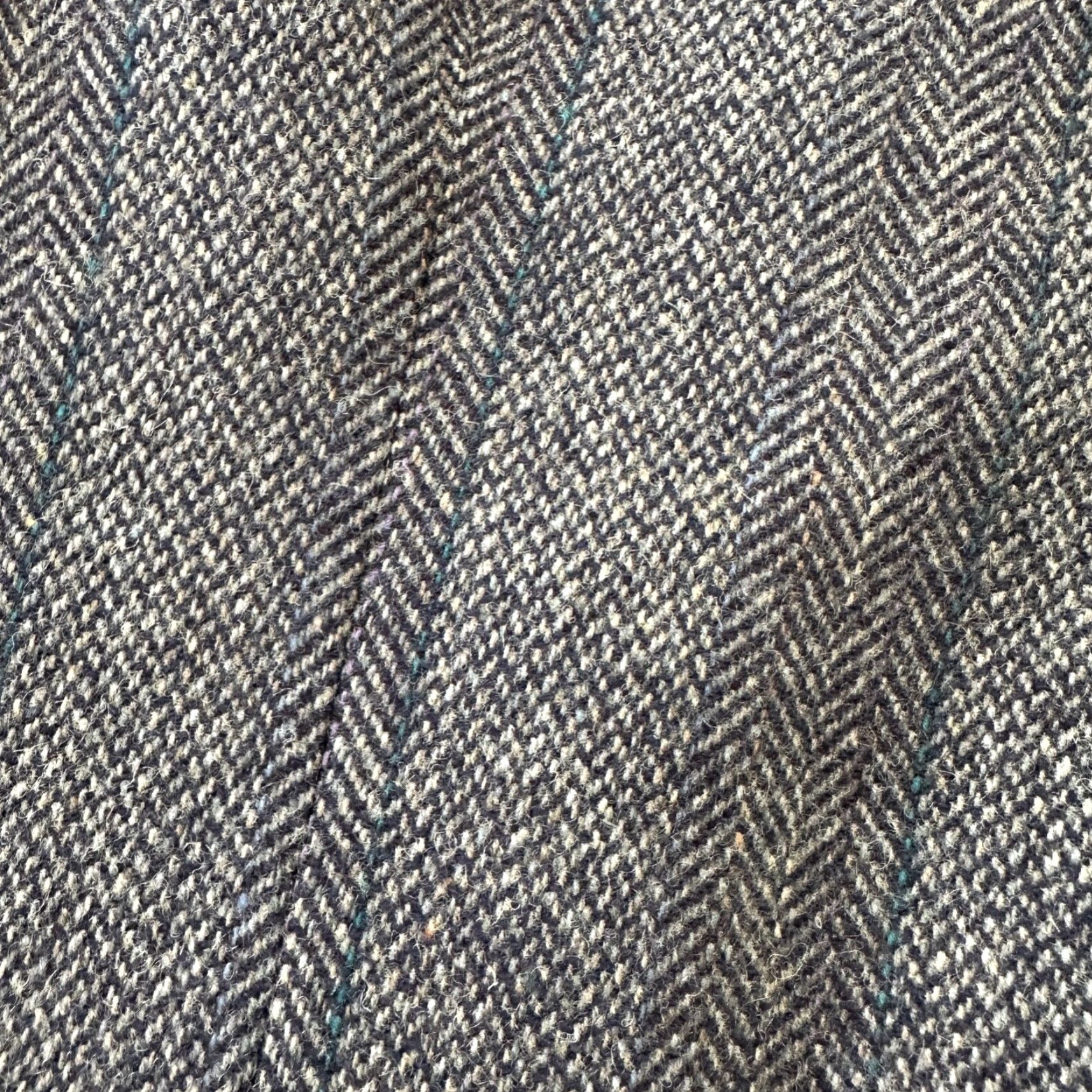 Pendleton VTG Pendleton Blazer Men's 44 Wool Tweed Button-Up Three-Button Single-Breasted USA Gray Knit Long Coat Jacket Size 44R - 3 Thumbnail