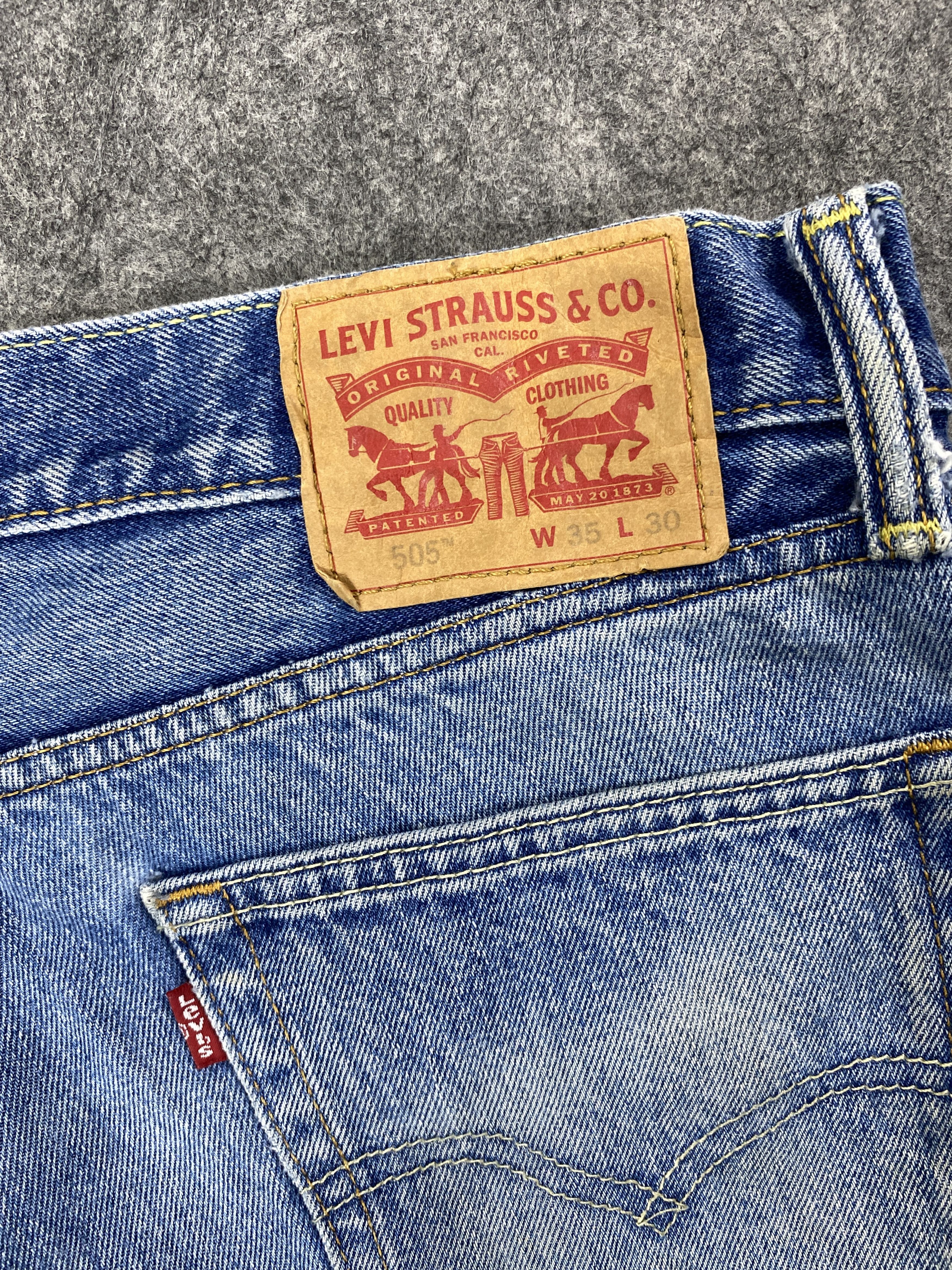 Levi's Distressed Blue Vintage Levi's 505 36x30.5 Denim -JN1890 Size US 36 / EU 52 - 9 Thumbnail