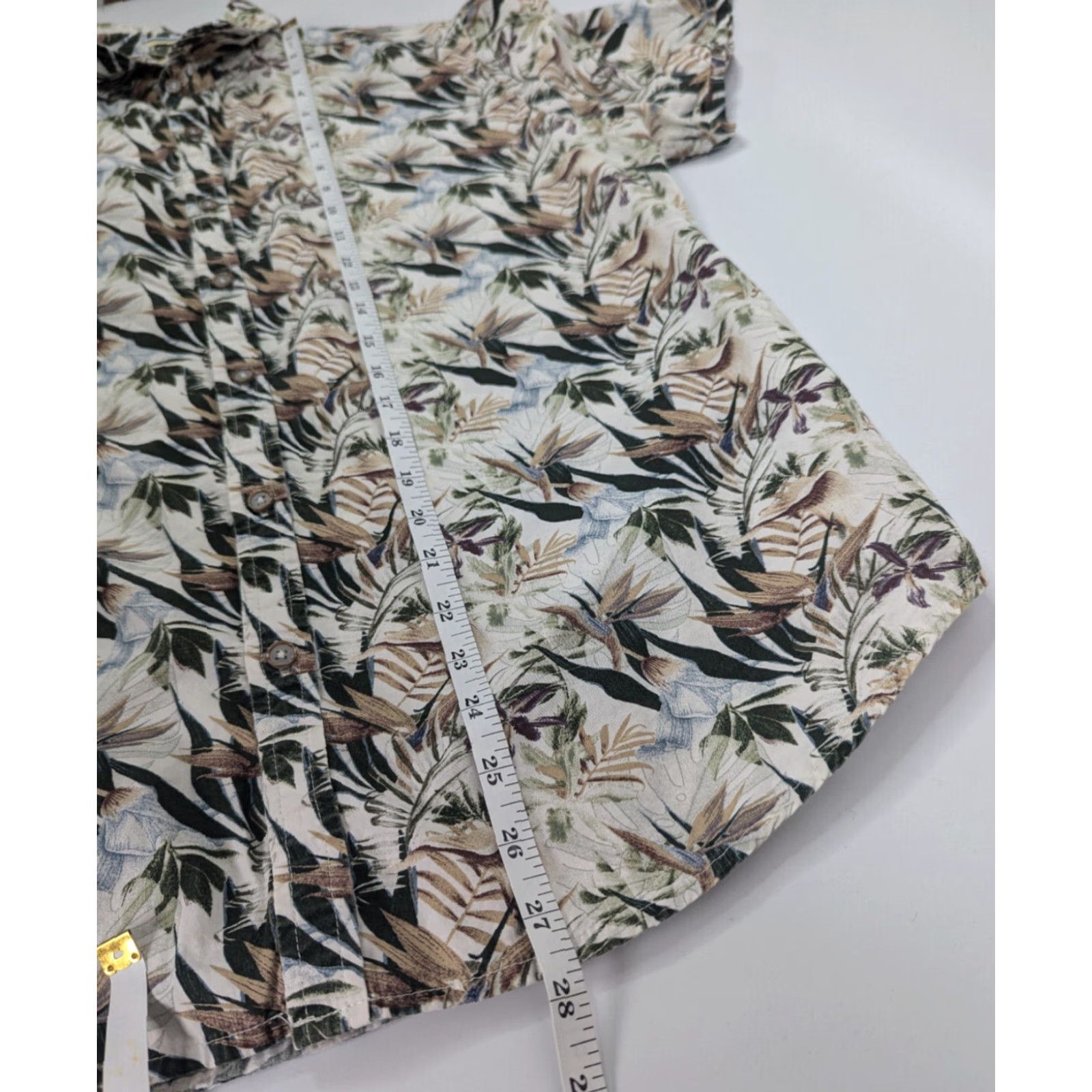 Denime Denim & Flower Ricky Singh Tropical Print Slim Fit Short Sleeve Shirt Mens Large Size US L / EU 52-54 / 3 - 4 Thumbnail