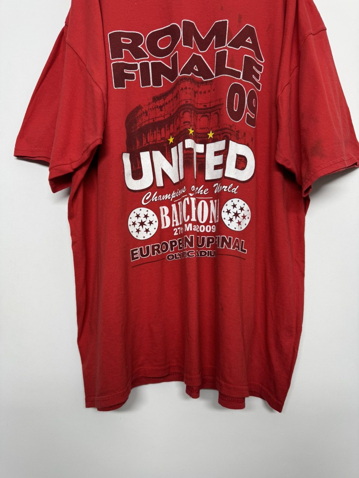 Gildan 2008 Euro Cup Final Roma United Inter Barcelona T Shirt Size US XXL / EU 58 / 5 - 9 Thumbnail