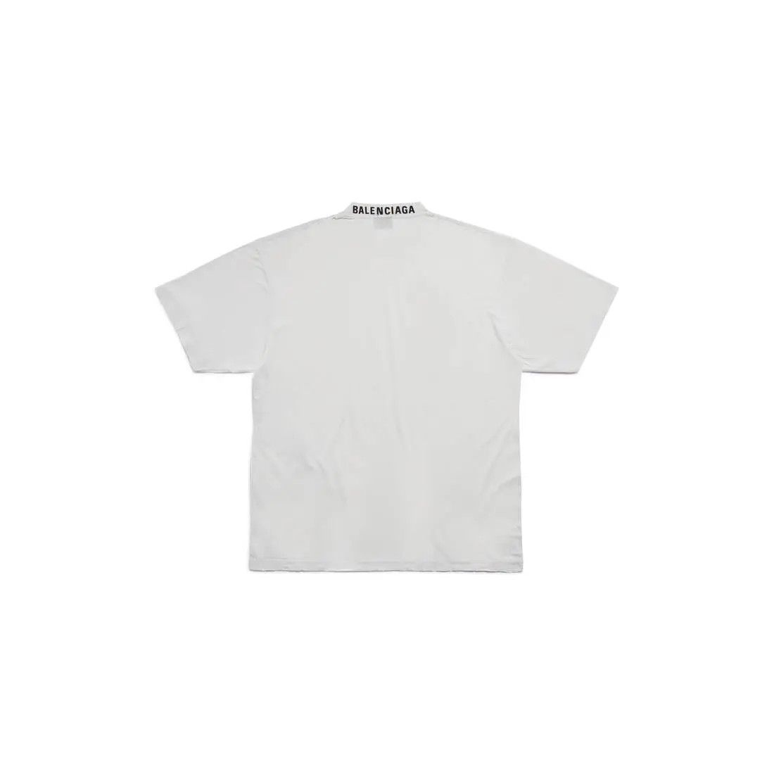Balenciaga o1mt1gz0525 T-Shirt Medium Fit in White Size XS / US 0-2 / IT 36-38 - 2 Thumbnail
