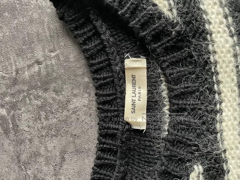 Saint Laurent Paris Saint Laurent Paris Striped Knit Sweater Size US M / EU 48-50 / 2 - 3 Thumbnail