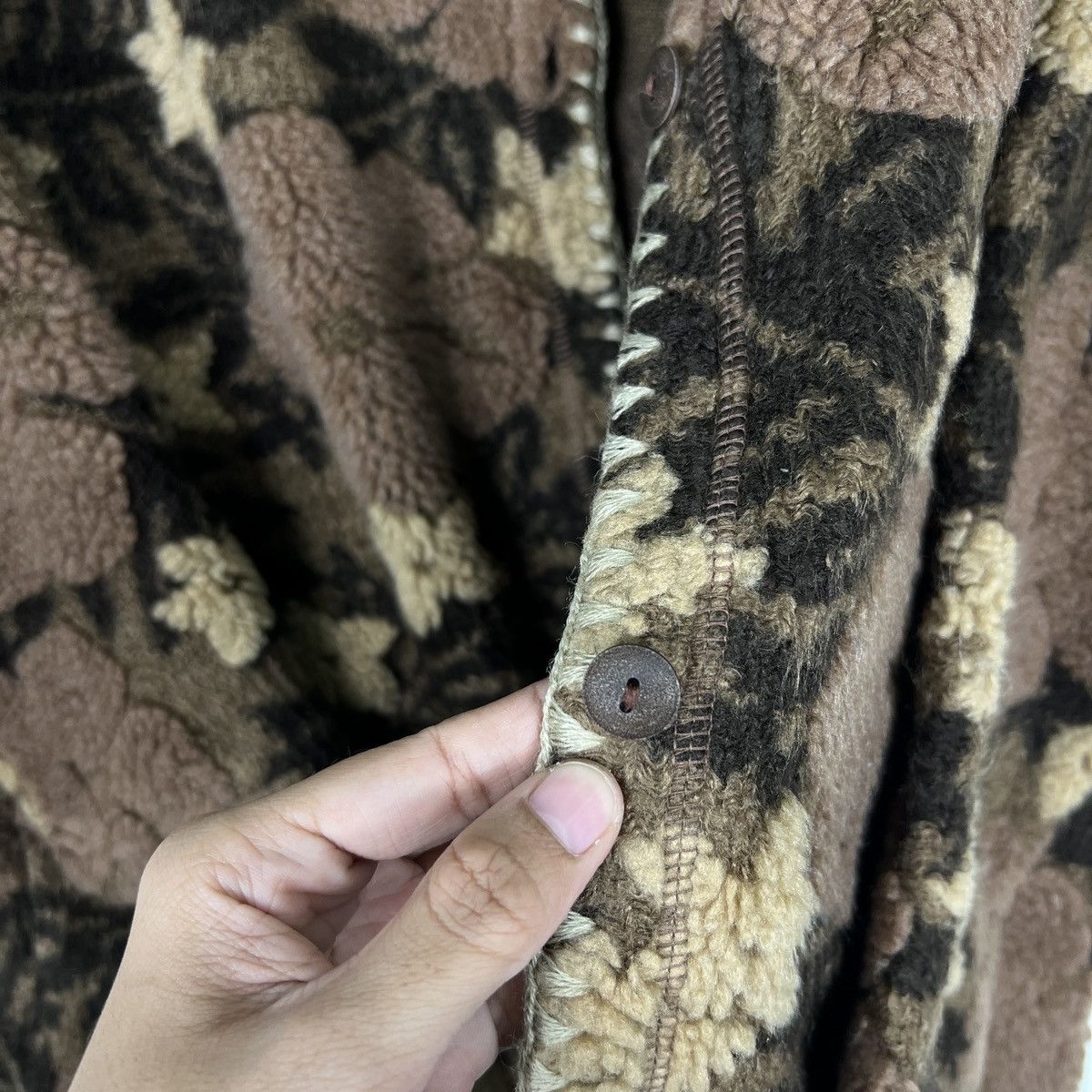 Japanese Brand 🔥 RYU FLOWER FLEECE JACKET Size US M / EU 48-50 / 2 - 14 Thumbnail