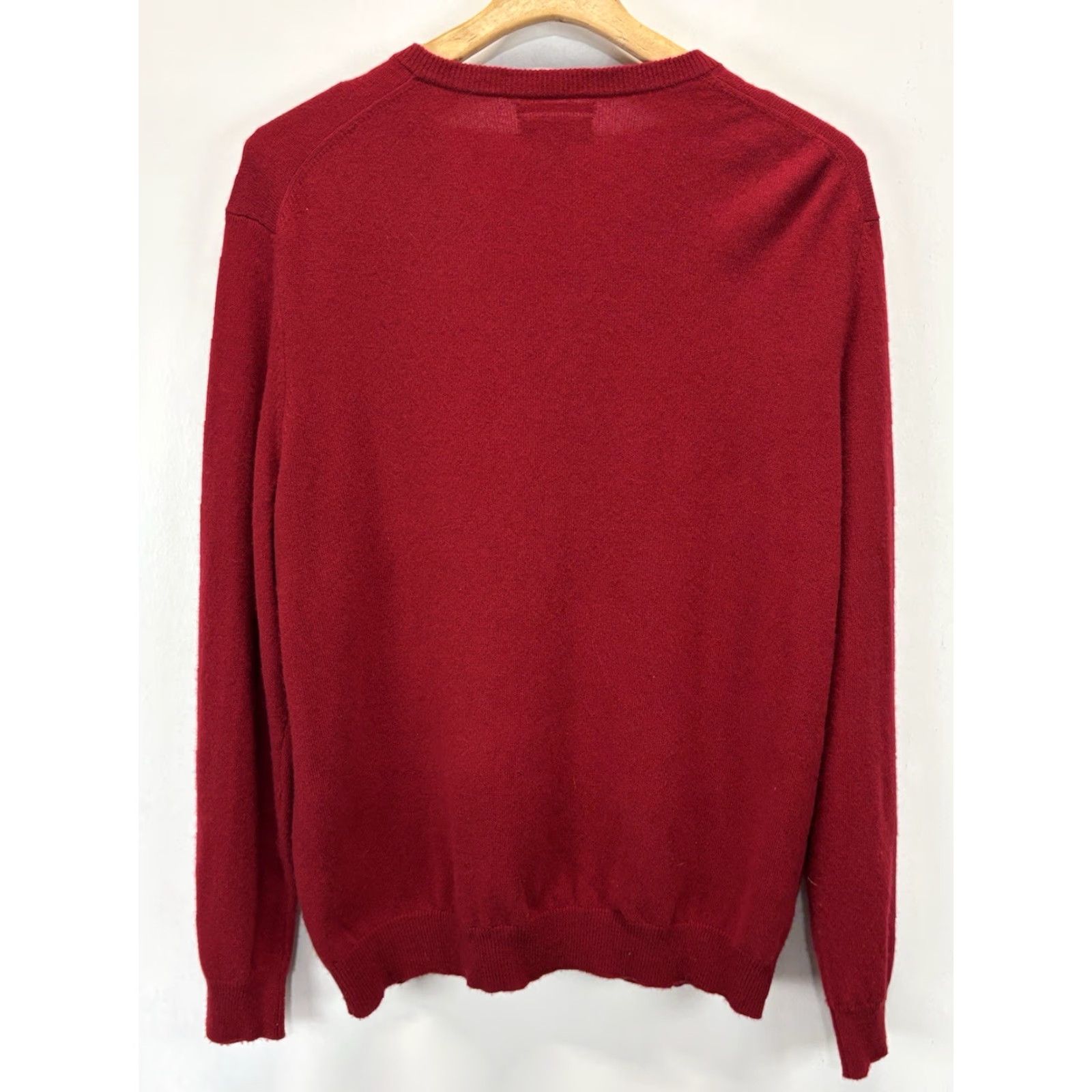 Charter Club Charter Club Sweater Red XL 100% Cashmere V-Neck Pullover Men Office Size US XL / EU 56 / 4 - 3 Thumbnail