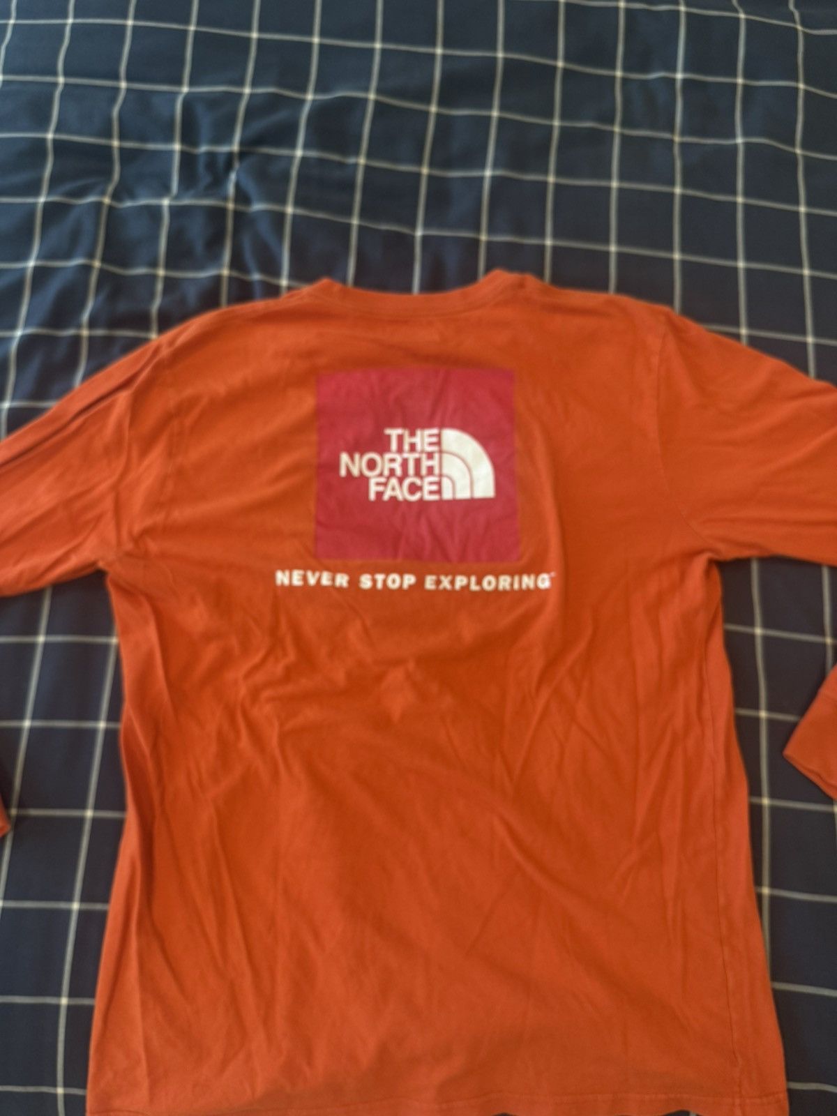 The North Face The North Face Orange Box Logo Tee Men's T-Shirt Size Large Size US L / EU 52-54 / 3 - 6 Thumbnail