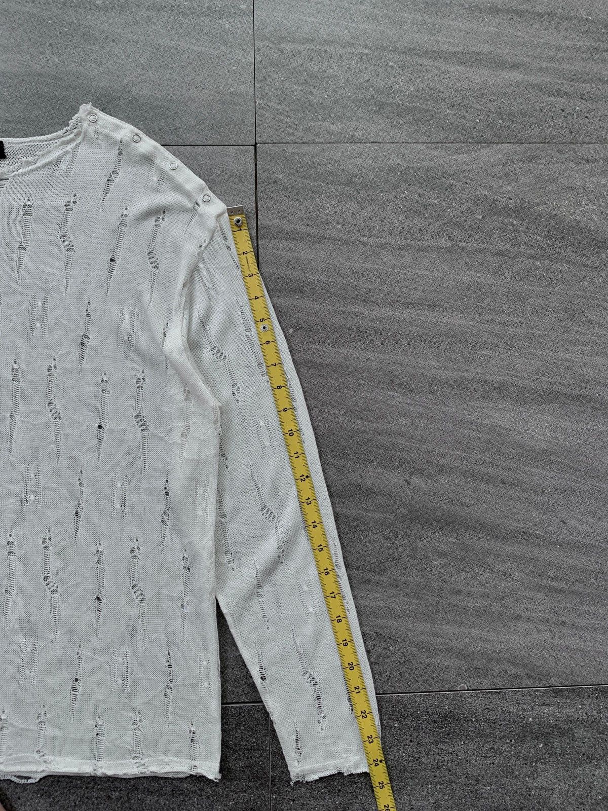 Yohji Yamamoto FREE TAX! Distressed Knitted Sweater Size US M / EU 48-50 / 2 - 11 Thumbnail