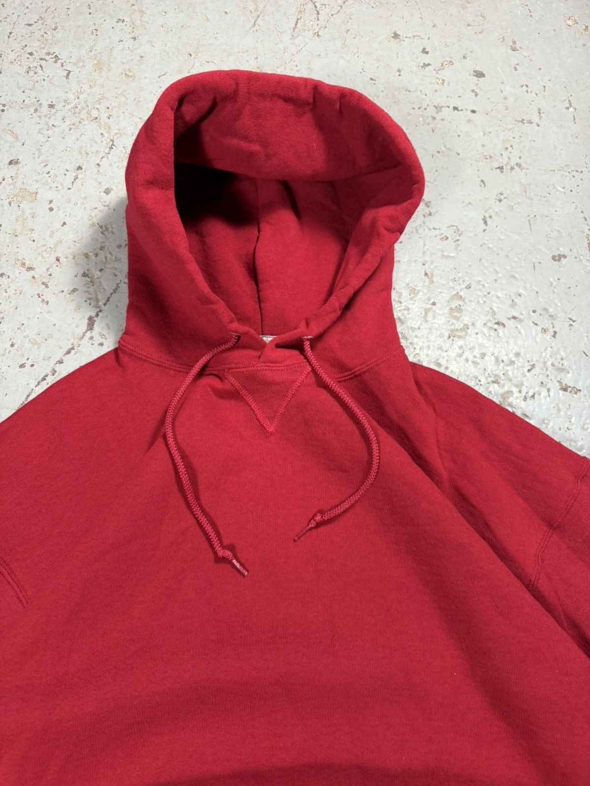 Russell Athletic Vintage Burgundy Russels Athletic classic Blank hoodie Size US XL / EU 56 / 4 - 3 Thumbnail