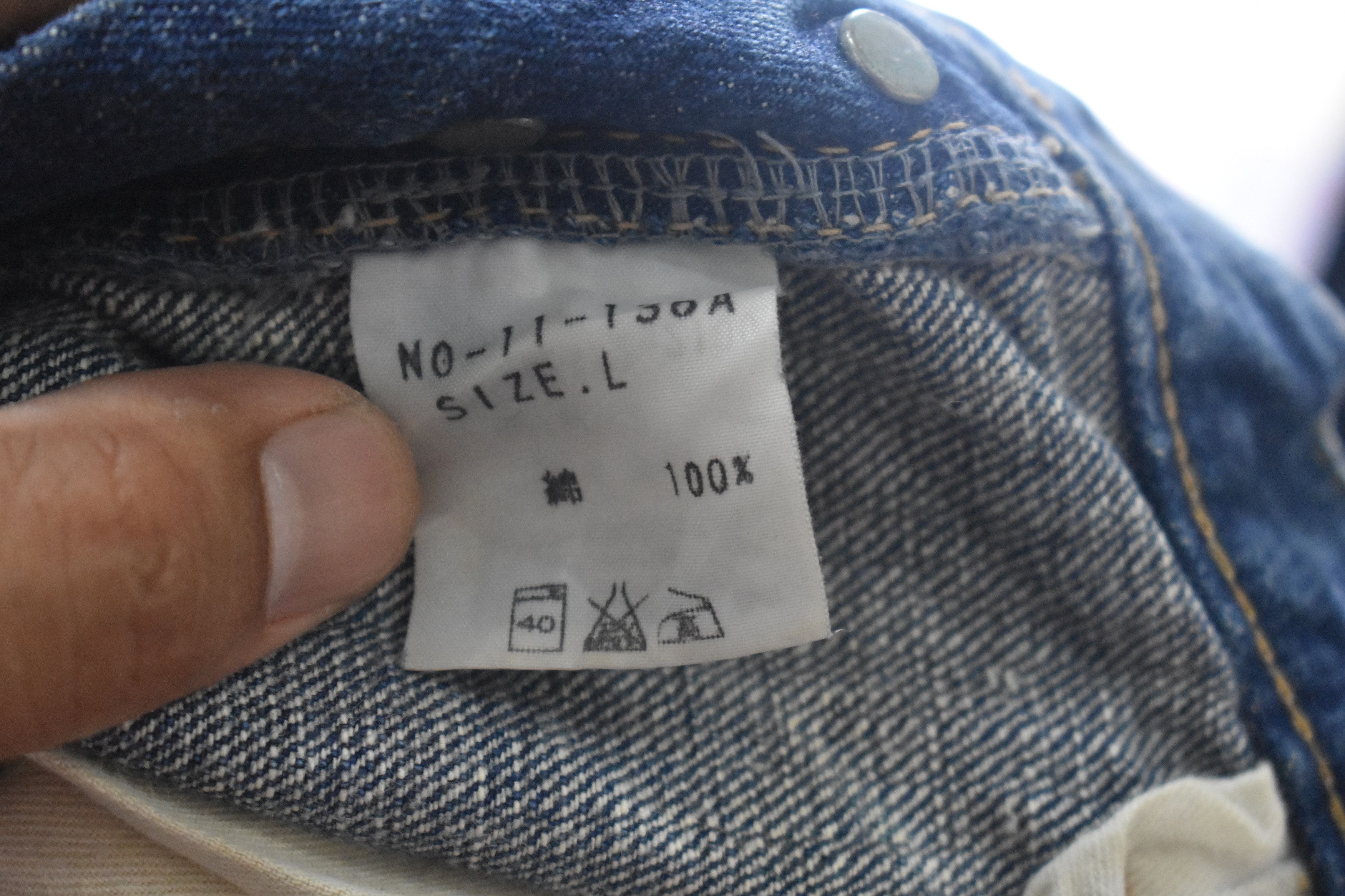 If Six Was Nine × Japanese Brand × Jean WIDE LEG 🔥 Domingo DMG Distress Blue Wash Jeans W30 Size US 30 / EU 46 - 6 Thumbnail