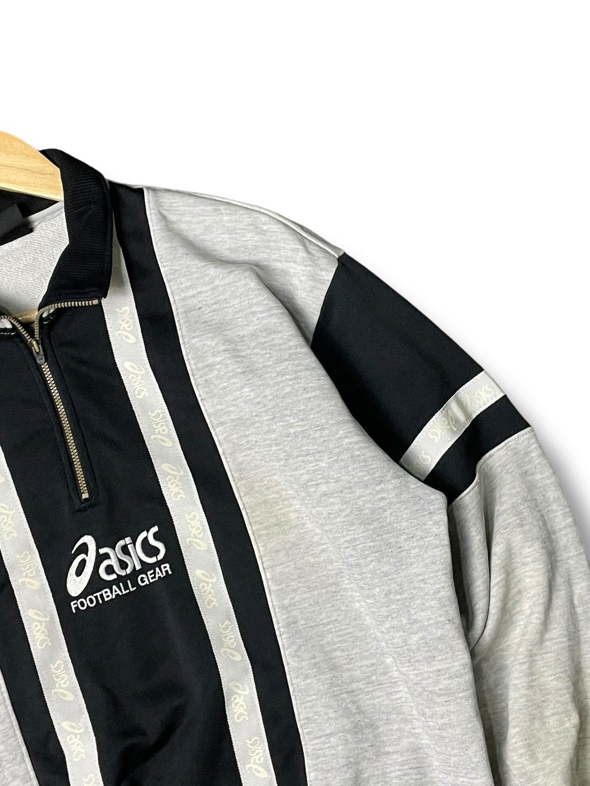 Asics × Japanese Brand × Vintage Vintage ASICS Half-zip Pullover Sweatshirt (80) Size US M / EU 48-50 / 2 - 2 Thumbnail