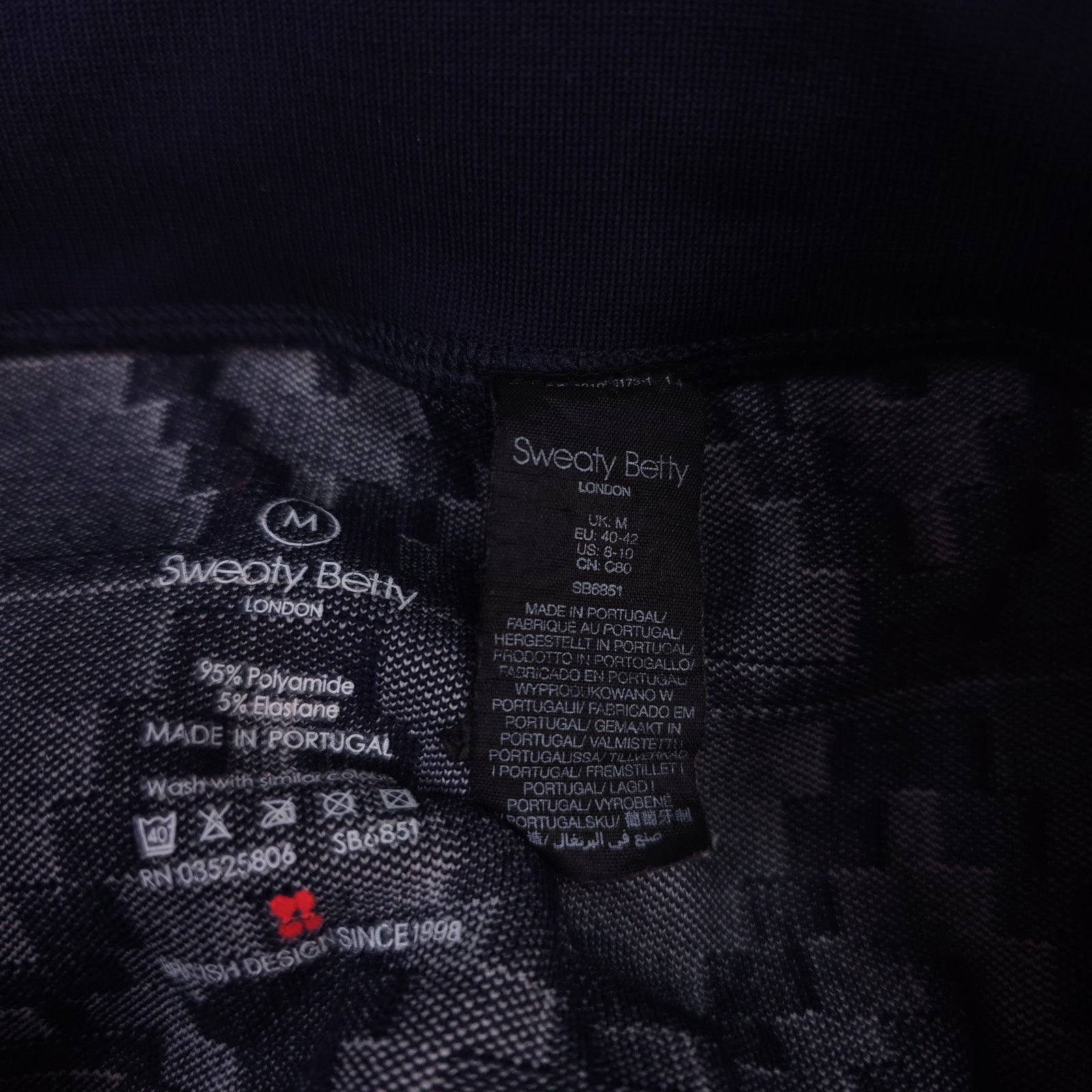 Sweaty Betty Sweaty Betty Baselayer Leggings Dark Blue White Sz Medium Size 30" / US 8 / IT 44 - 5 Thumbnail