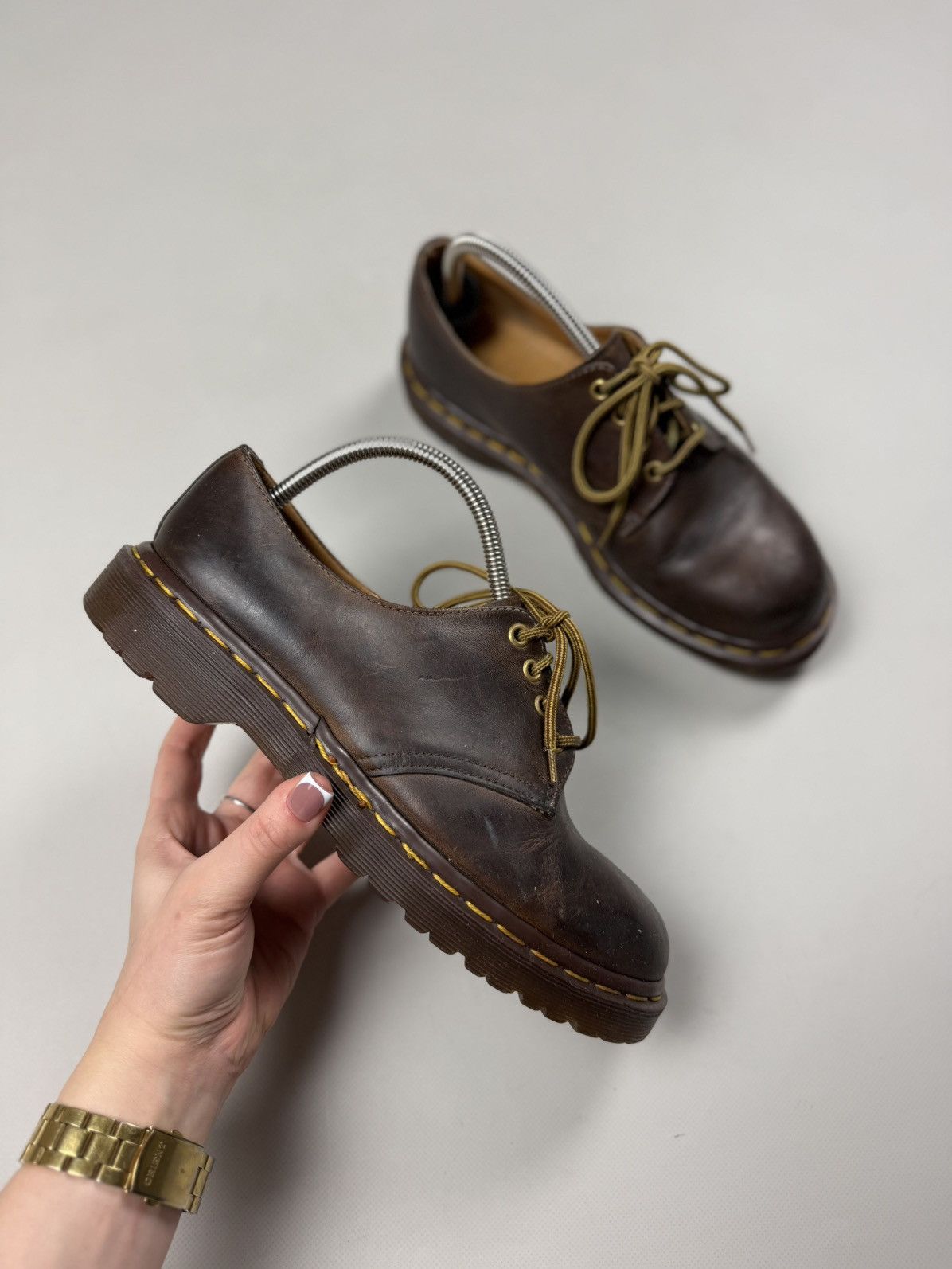 Dr. Martens De. Martens 1461 Vintage Leather Low Top Oxford Boots Shoes Size US 8 / EU 41 - 6 Thumbnail