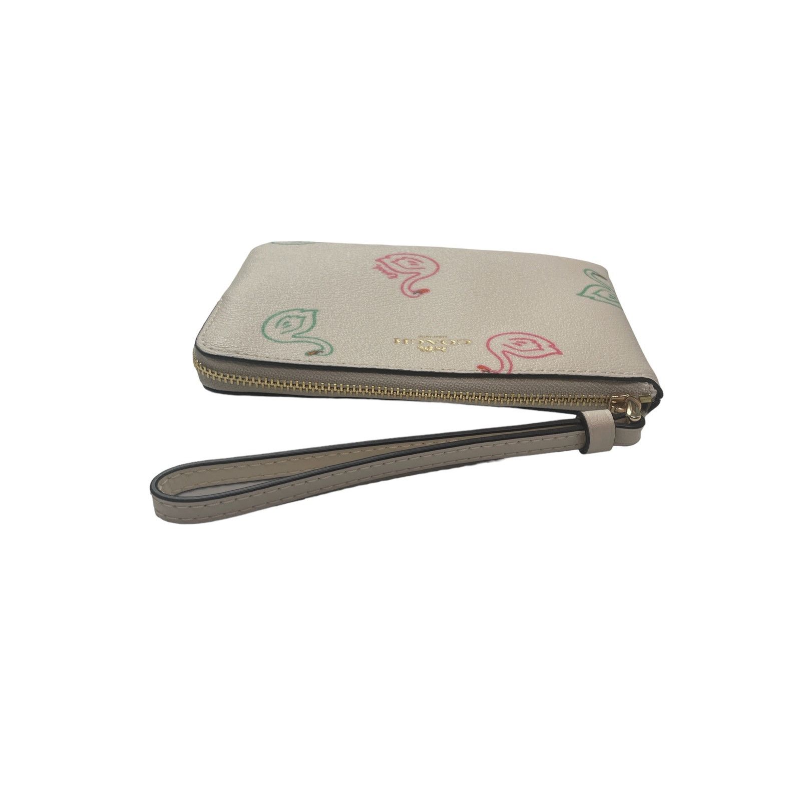 Coach Coach Corner Zip Swan Print Wristlet new Size ONE SIZE - 4 Thumbnail