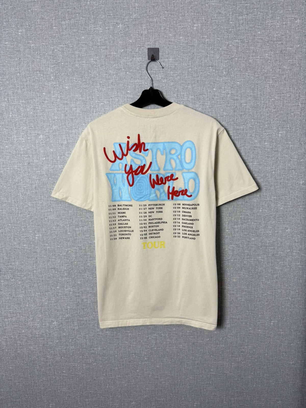 Travis Scott Travis Scott Astroworld T-Shirt Wish You Were Here Tour Tee Size US M / EU 48-50 / 2 - 7 Thumbnail