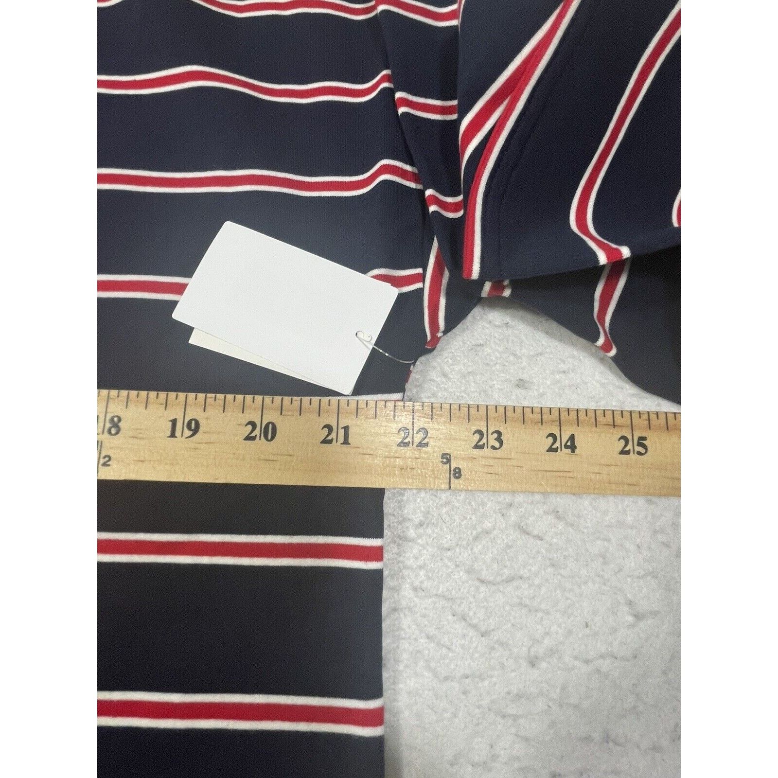Nordstrom ABOUND Womens Navy Blue Red Striped Tee Size Small Size S / US 4 / IT 40 - 7 Thumbnail