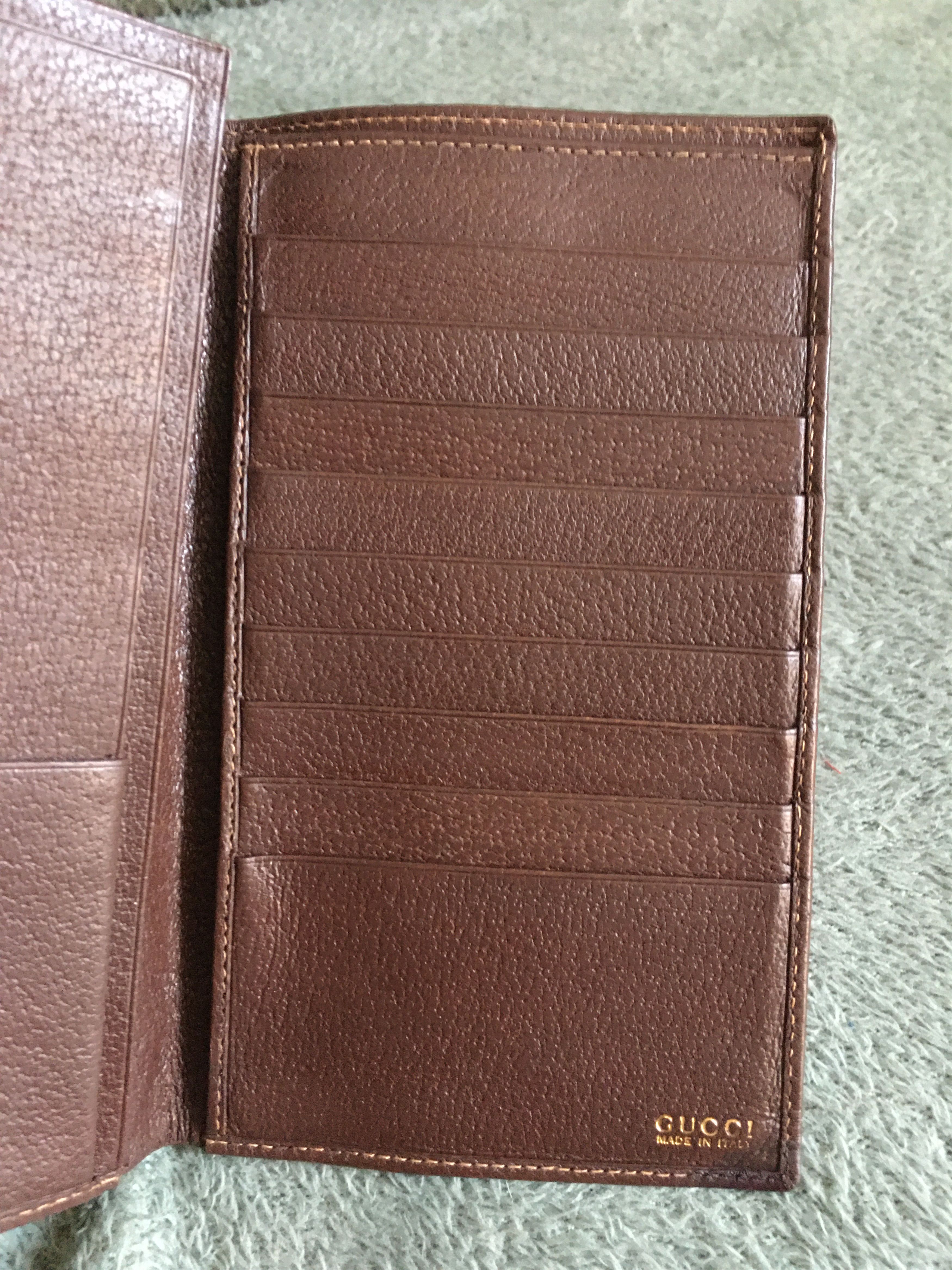 Gucci × Vintage GUCCI Vintage Mens Leather Long Wallet Brown Size ONE SIZE - 7 Thumbnail