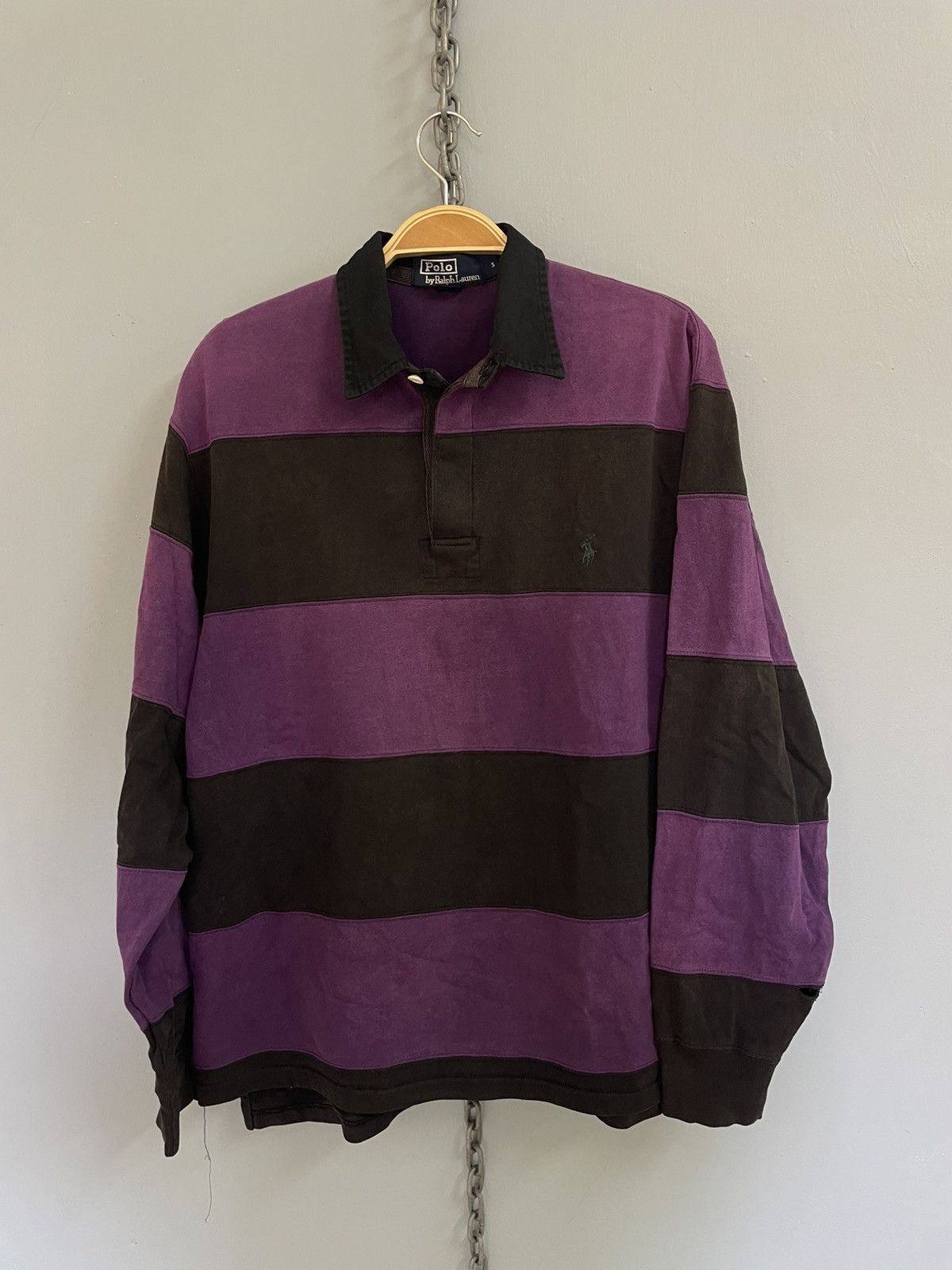 Polo Ralph Lauren Vintage 90s Polo Ralph Lauren long sleeve polo shirt Size US S / EU 44-46 / 1 - 1 Thumbnail