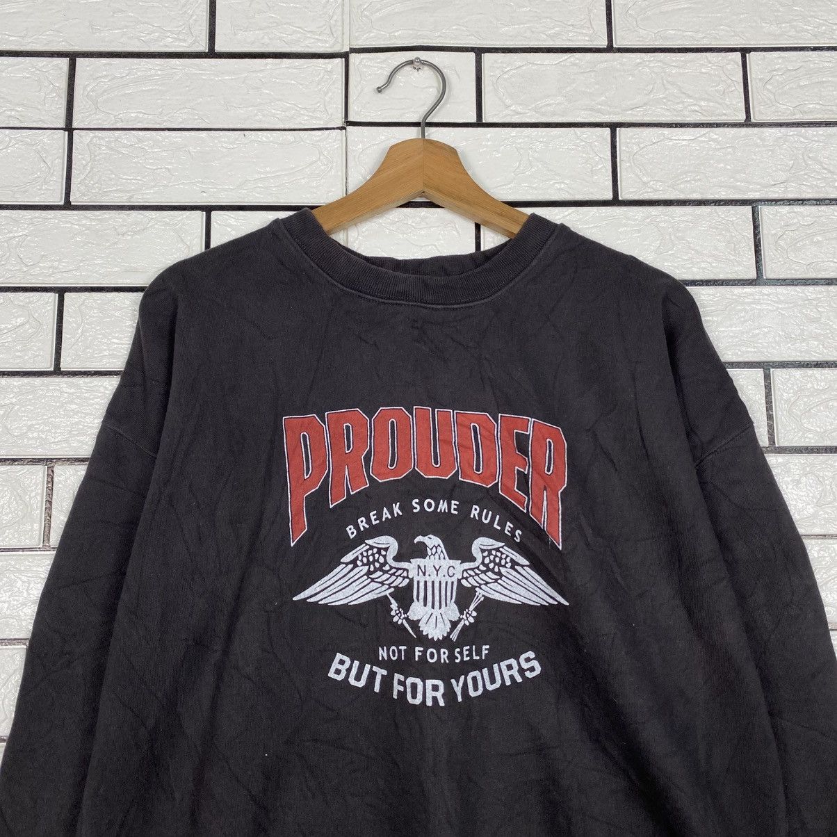 Japanese Brand Vintage Sweatshirt Prouder Big Logo Size US M / EU 48-50 / 2 - 4 Thumbnail