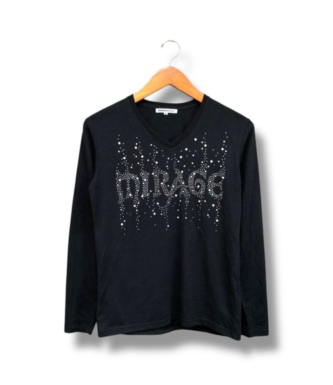 Japanese Brand × semanticdesign Semantic Design V neck Longsleeve T shirt Size US M / EU 48-50 / 2 - 1 Thumbnail