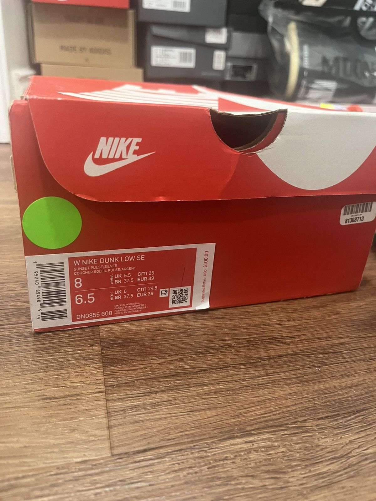 Nike Wmns Dunk Low “Sunset Pulse” size 8 Size US 8 / IT 38 - 5 Thumbnail
