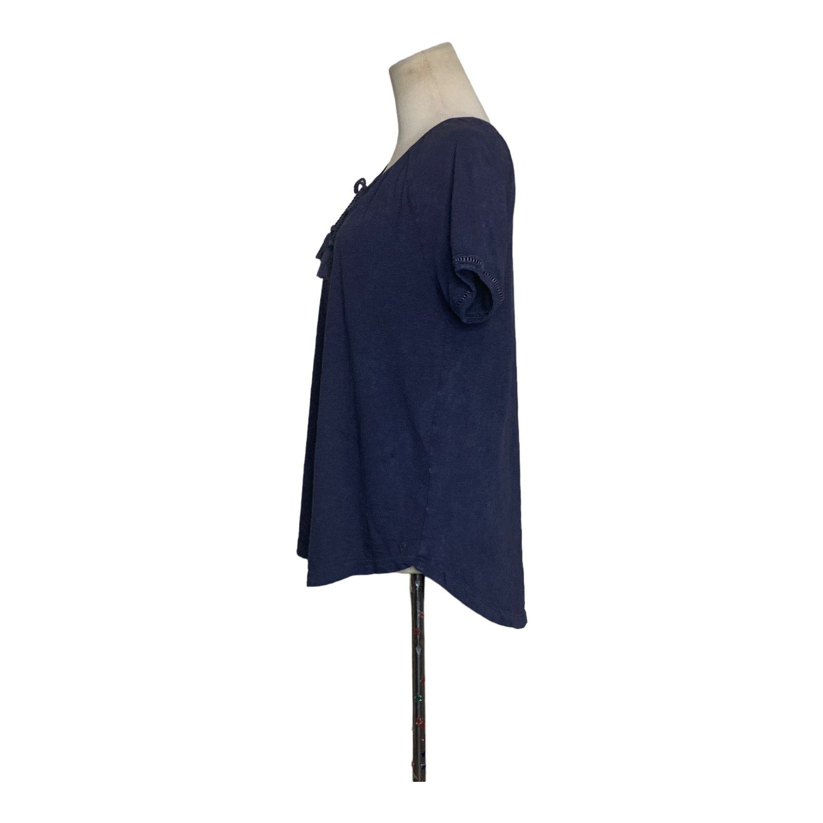 Eddie Bauer Eddie Bauer blue short sleeves cotton tunic top size small Size S / US 4 / IT 40 - 6 Thumbnail
