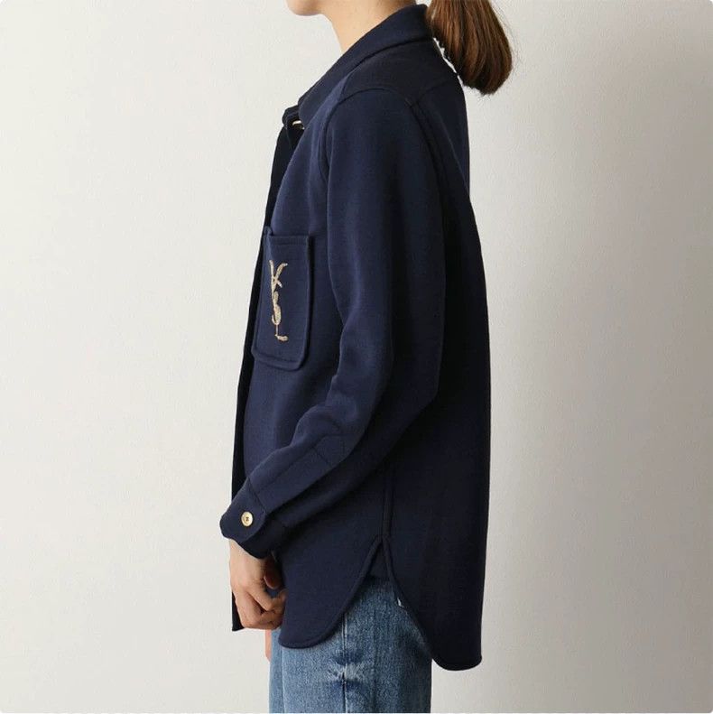 Saint Laurent Paris Saint Laurent Paris Navy Blue Jacket 2505-Nextarrow Size S / US 4 / IT 40 - 4 Thumbnail