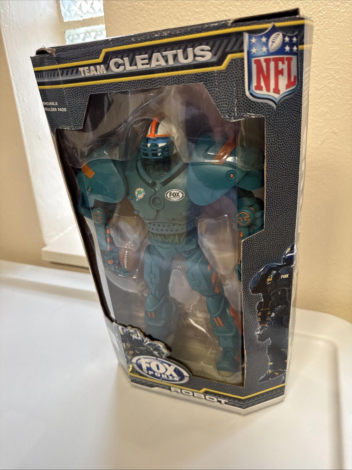 NFL Cleatus V2.0Fox Sports 10" Miami Dolphins Action Heads Robot Size ONE SIZE - 2 Thumbnail