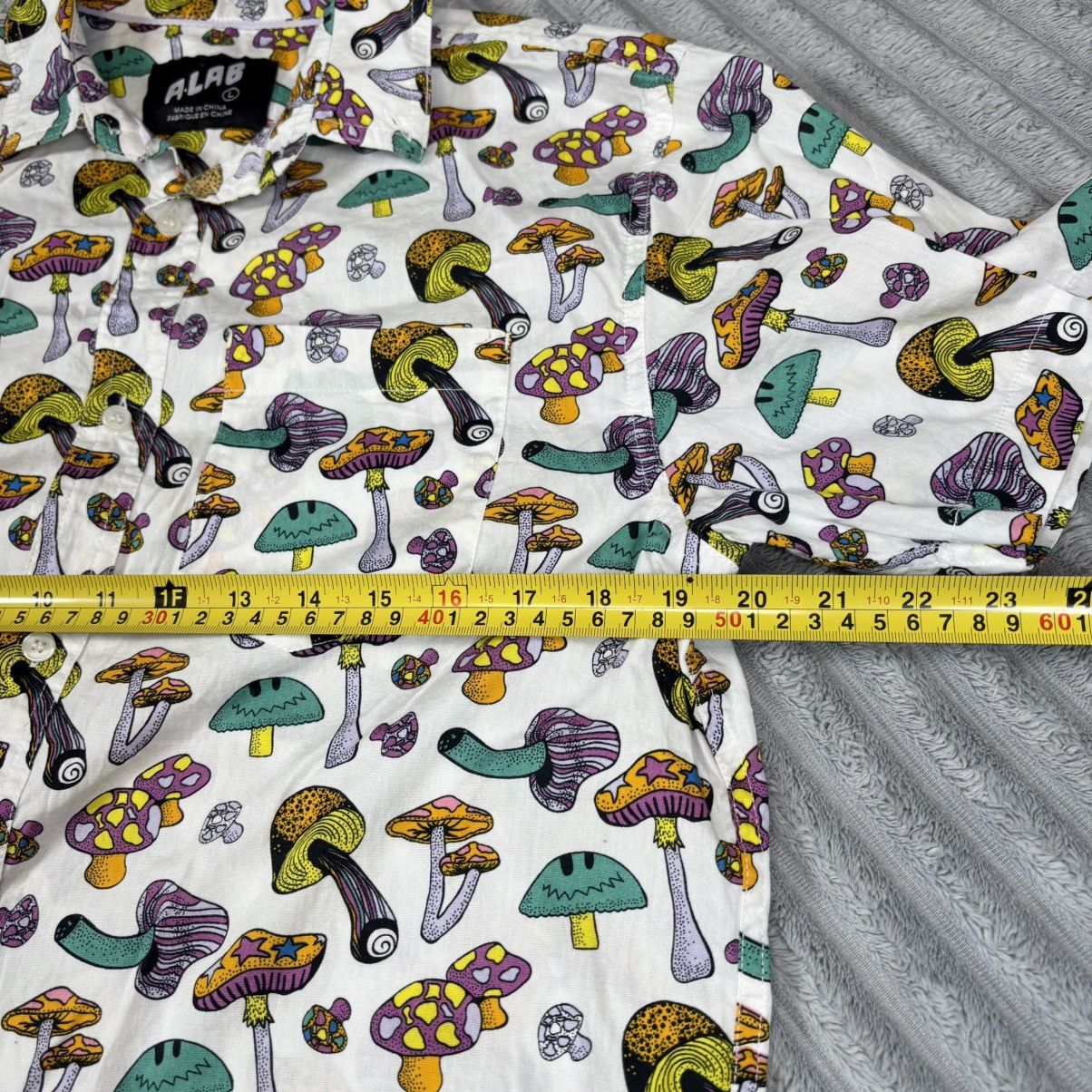 Other ALab Men's Button Down Shirt Mushrooms Multicolor Sz Large Size US L / EU 52-54 / 3 - 6 Thumbnail