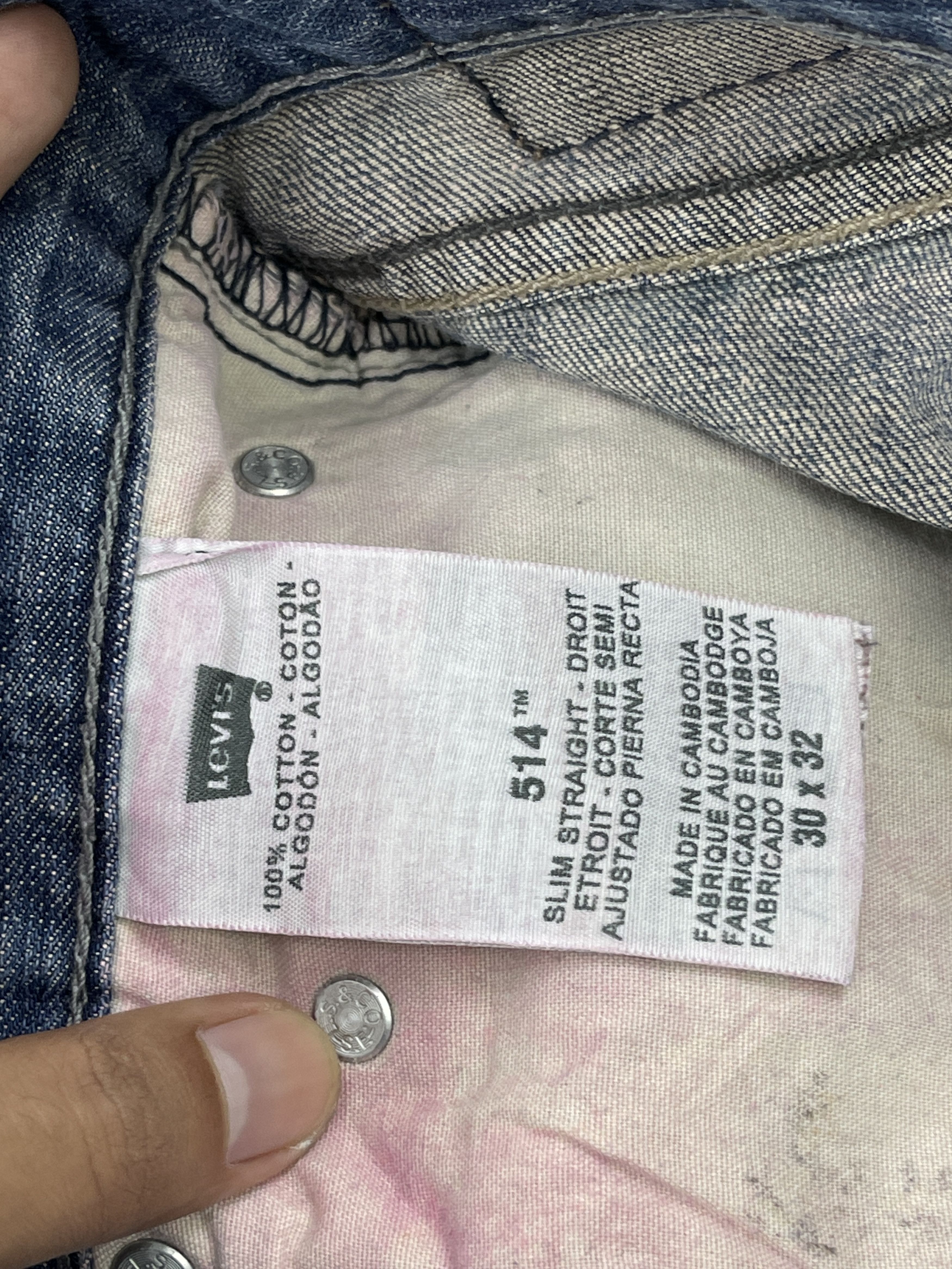 Levi's Vintage Levis 514 Slim Straight Jeans DP2497 Size US 30 / EU 46 - 8 Thumbnail