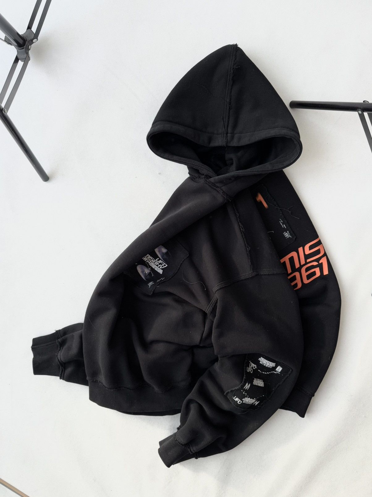 Misbhv MISBHV x UFO Print Boxy Fit Hoodie Distressed Type Hoodie Size US M / EU 48-50 / 2 - 13 Thumbnail
