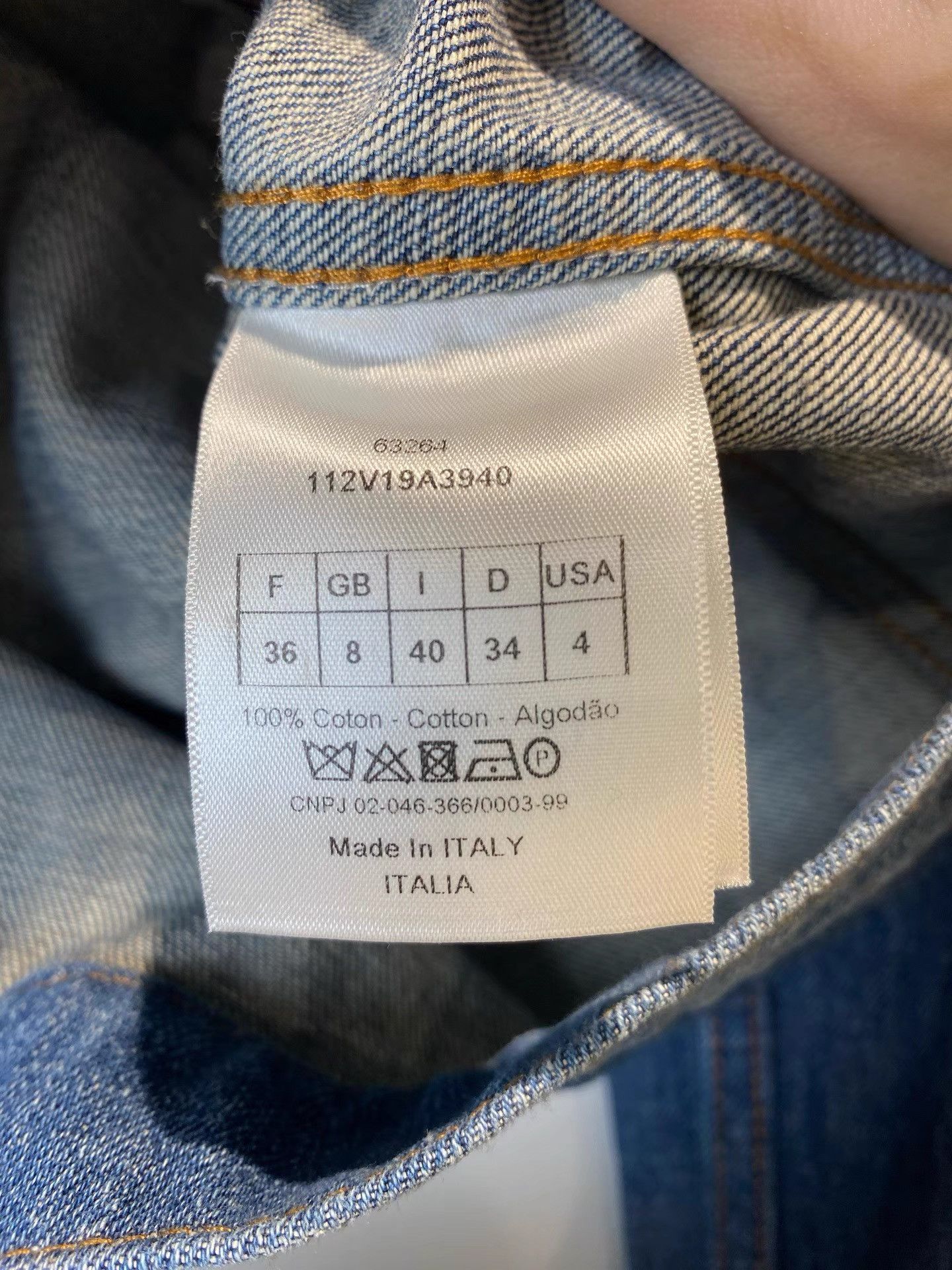 Dior Dior Denim Jacket with Bee & Letter Logo Embroidery K36 Size XS / US 0-2 / IT 36-38 - 4 Thumbnail