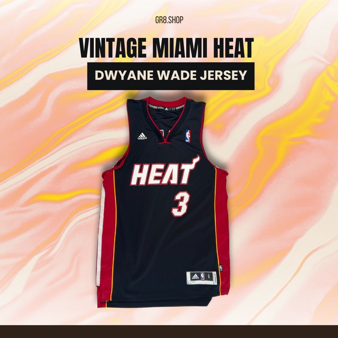 Adidas Vintage Adidas Miami Heat Dwyane Wade Jersey Small Black & R Size US S / EU 44-46 / 1 - 1 Thumbnail