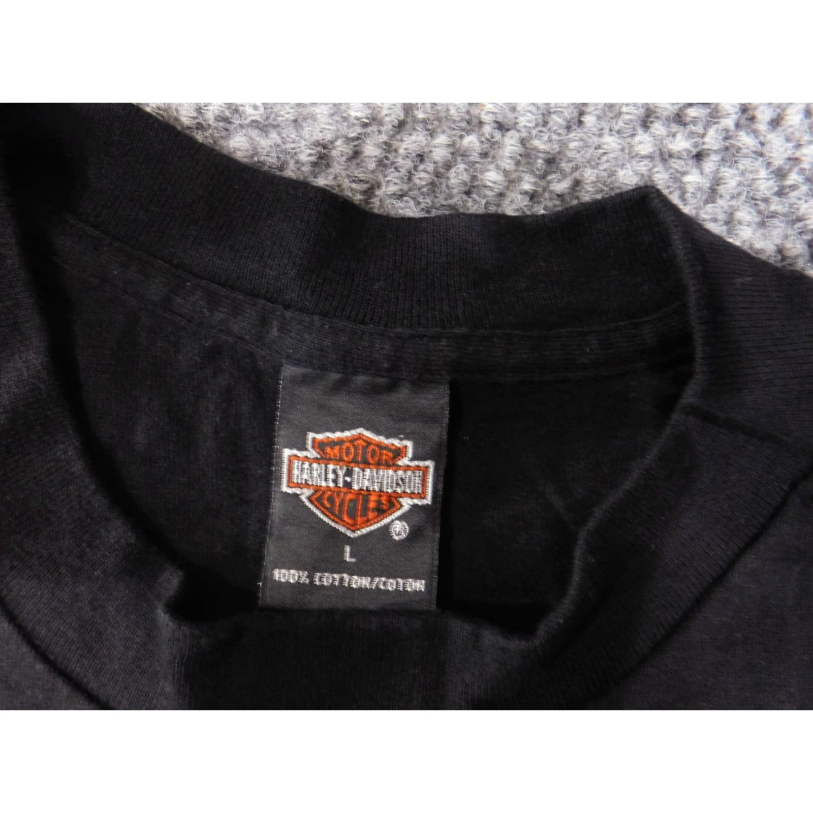 Harley Davidson VINTAGE Harley-Davidson Shirt Mens Large Black 90s Las Vegas Tee Size US L / EU 52-54 / 3 - 7 Thumbnail