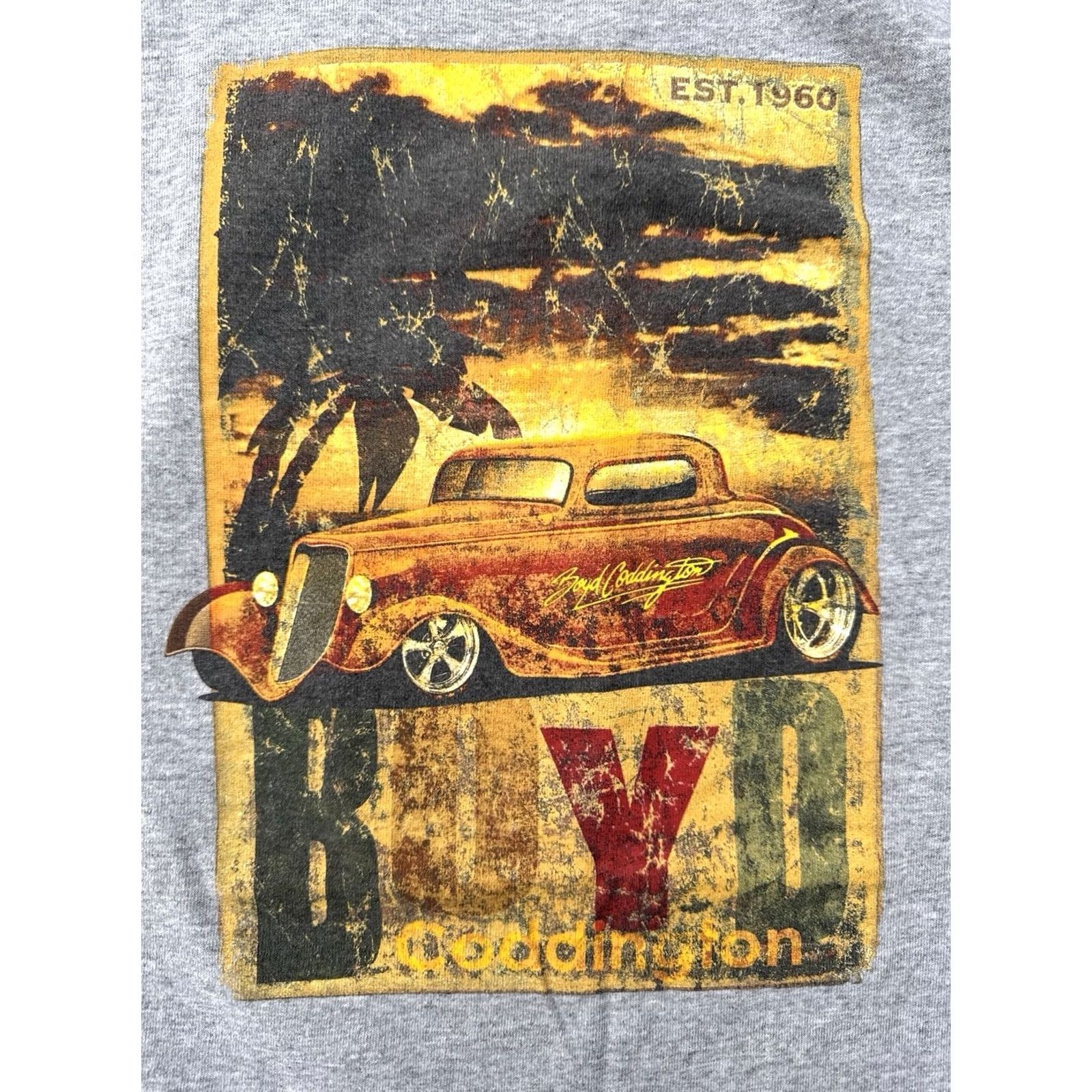 Vintage VINTAGE Giant Merchandising T-Shirt Mens M Gray 2000s Boyd Coddington Hot Rod Cars Racing 90s Size US M / EU 48-50 / 2 - 4 Thumbnail