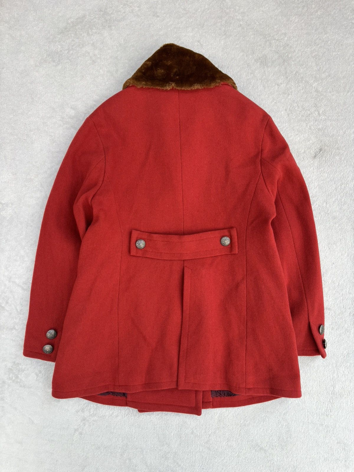 Romeo Gigli Archive 90s Romeo Gigli Double Breasted Faux Fur Coat Size M / US 6-8 / IT 42-44 - 8 Thumbnail