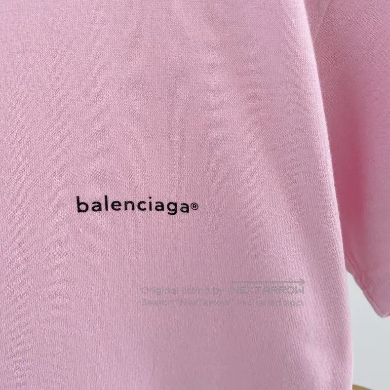 Balenciaga Balenciaga Pink Logo T-Shirt Size US S / EU 44-46 / 1 - 6 Thumbnail