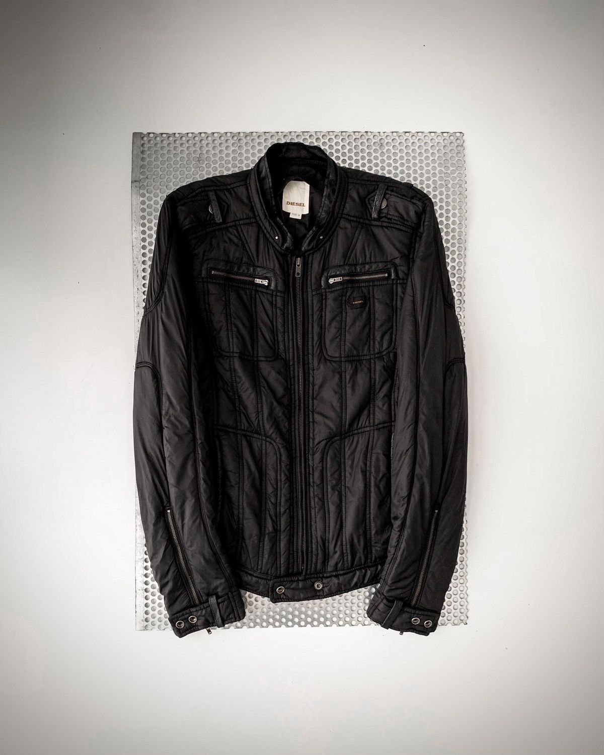 Diesel Black Gold Diesel Black Gold – Nocturnal Restraint Biker Jacket Size US M / EU 48-50 / 2 - 1 Thumbnail