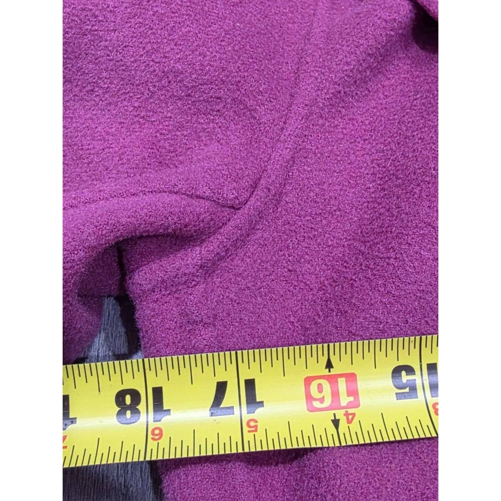 Massimo Dutti Mossimo Dutti wool women's coat with Purple Medium A003603 Size M / US 6-8 / IT 42-44 - 4 Thumbnail