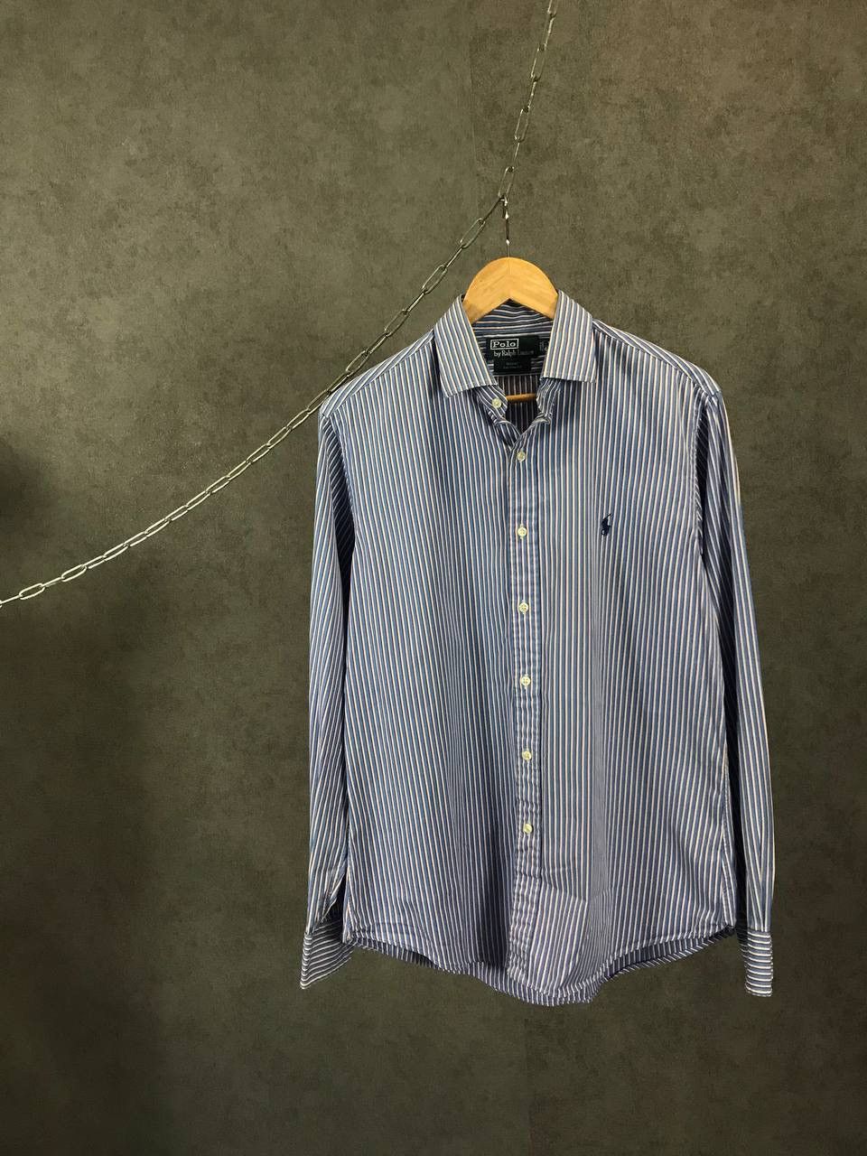 Designer Polo Ralph Lauren vintage designer striped shirt Size US M / EU 48-50 / 2 - 1 Thumbnail