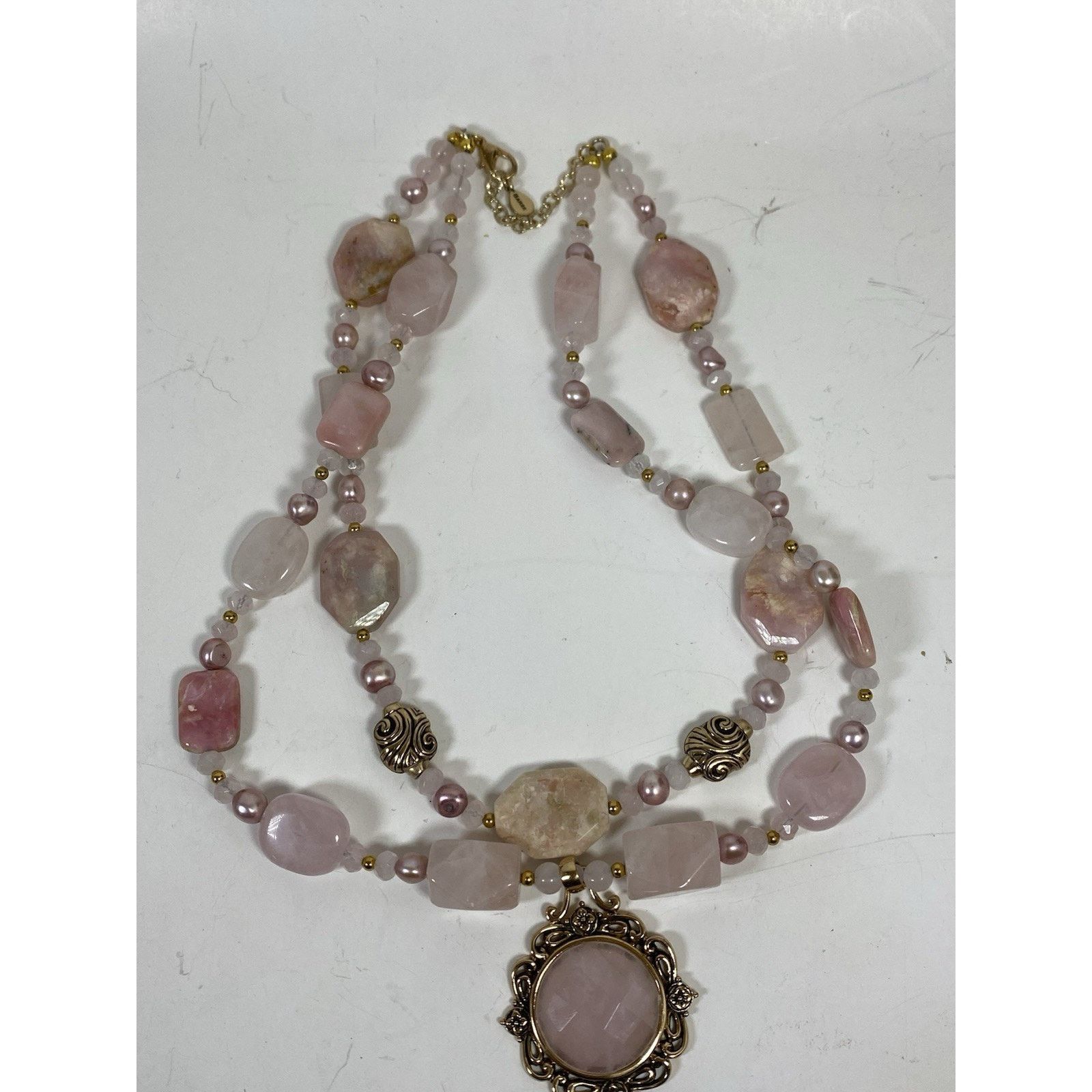 Other Barse Natural Rose Quartz Pendant Necklace Size ONE SIZE - 3 Thumbnail