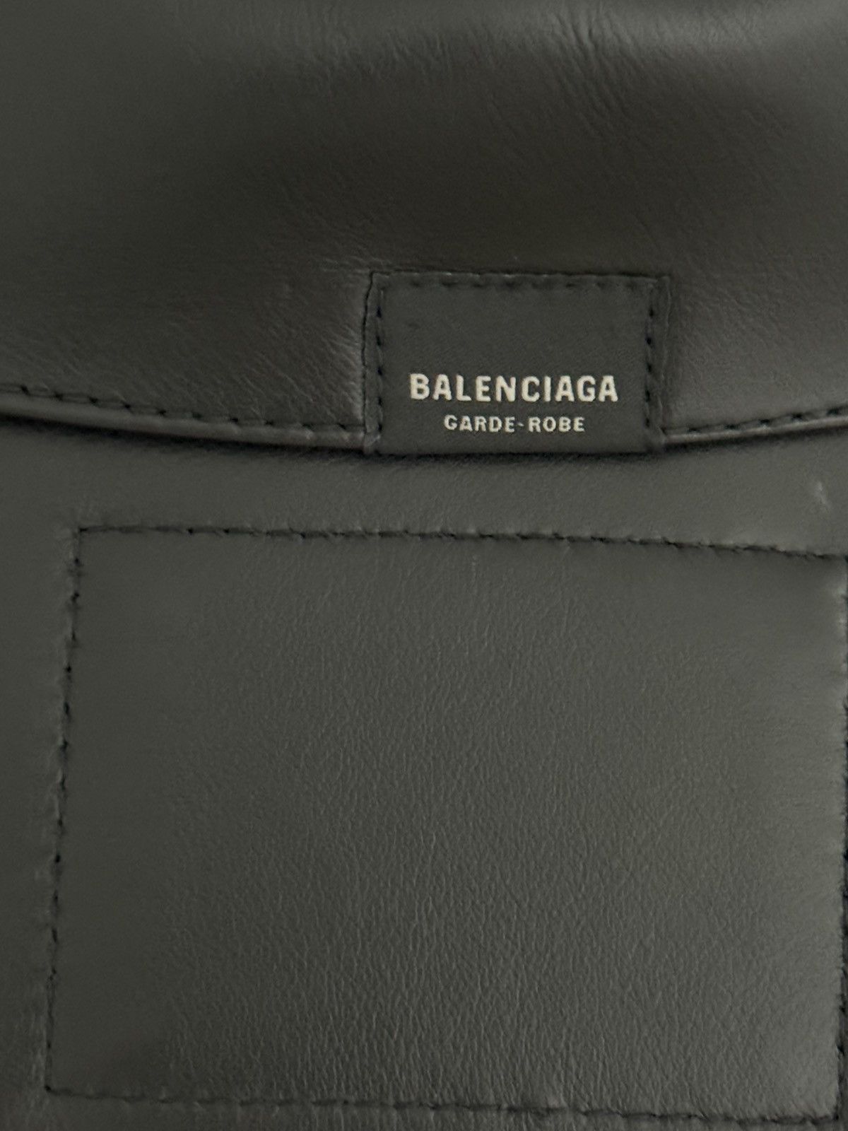 Balenciaga Balenciaga Garde-Robe leather shirt jacket size 1 Size US M / EU 48-50 / 2 - 4 Thumbnail