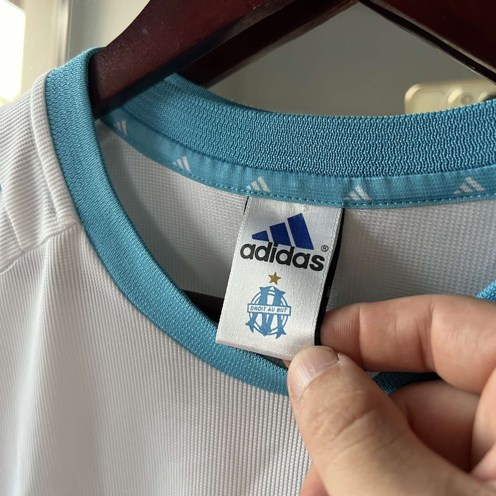 Vintage Rare Adidas Olympique Marseille 2002 away soccer jersey Sz M Size US M / EU 48-50 / 2 - 4 Thumbnail