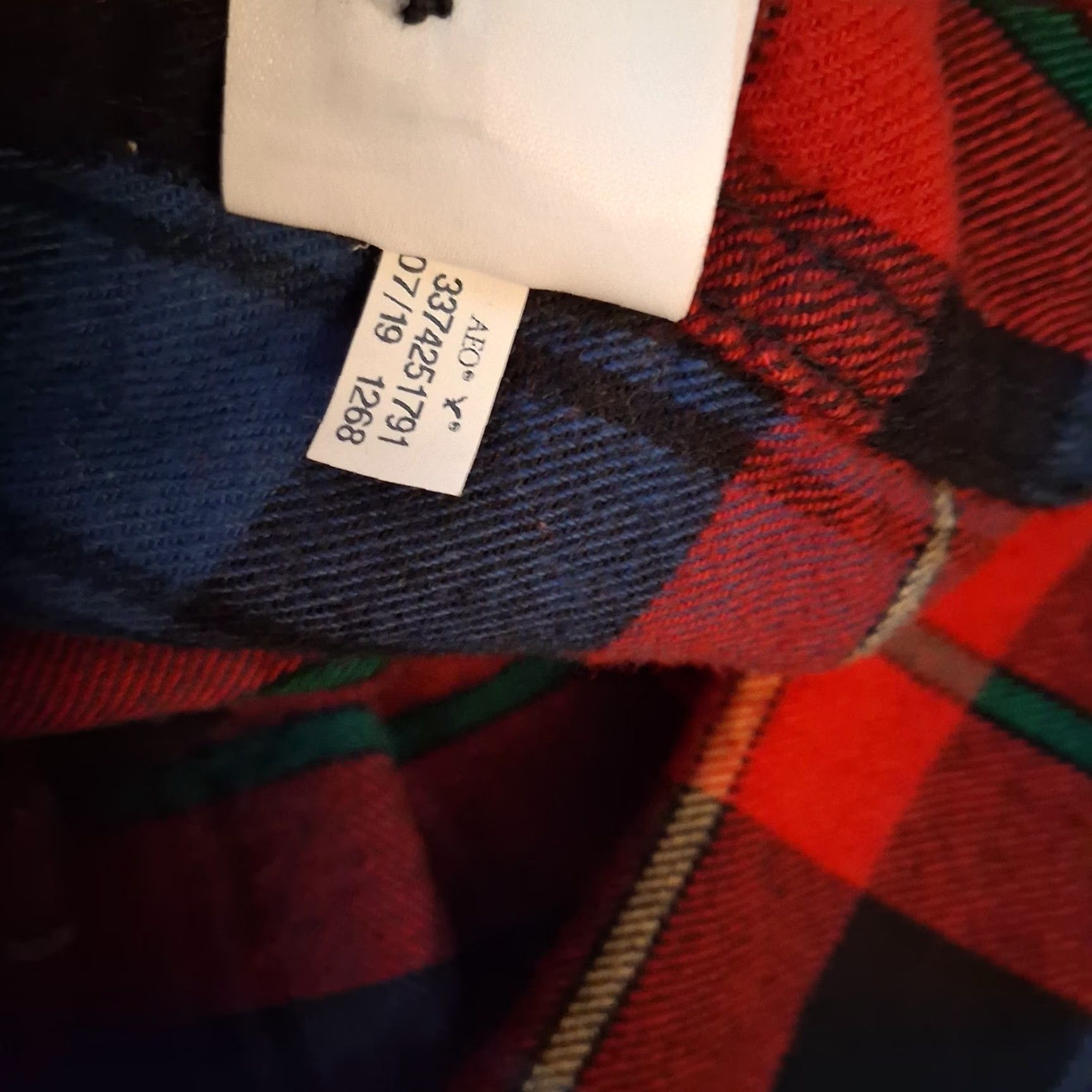 American Eagle Outfitters American Eagle Flannel Shirt Men Medium Red Blue Plaid Tartan Work Classic Fit Size US M / EU 48-50 / 2 - 4 Thumbnail