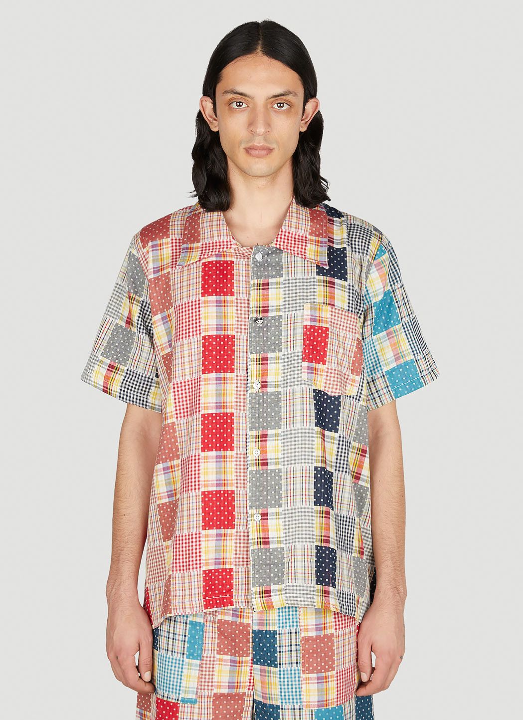 (di)vision Patchwork Check Shirt Size US L / EU 52-54 / 3 - 1 Thumbnail
