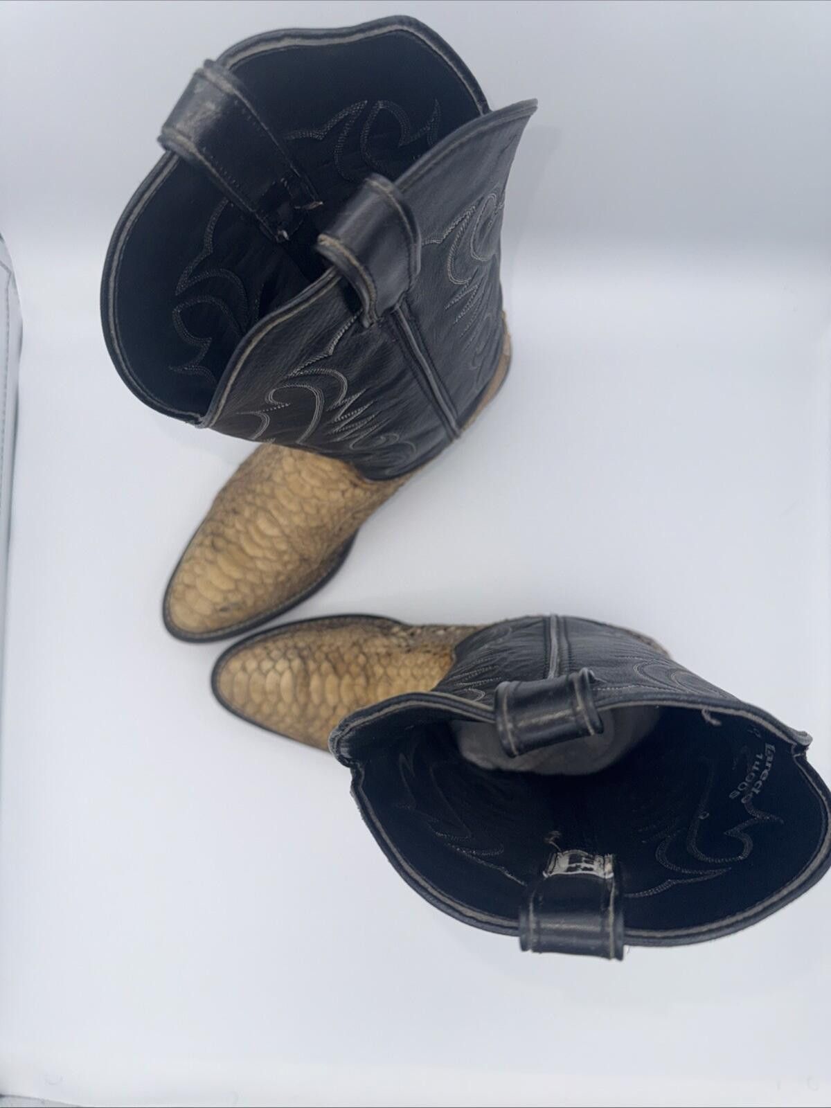 Other Vintage 9D Laredo Python Snakeskin Western Cowboy Boots USA Size US 9 / EU 42 - 4 Thumbnail