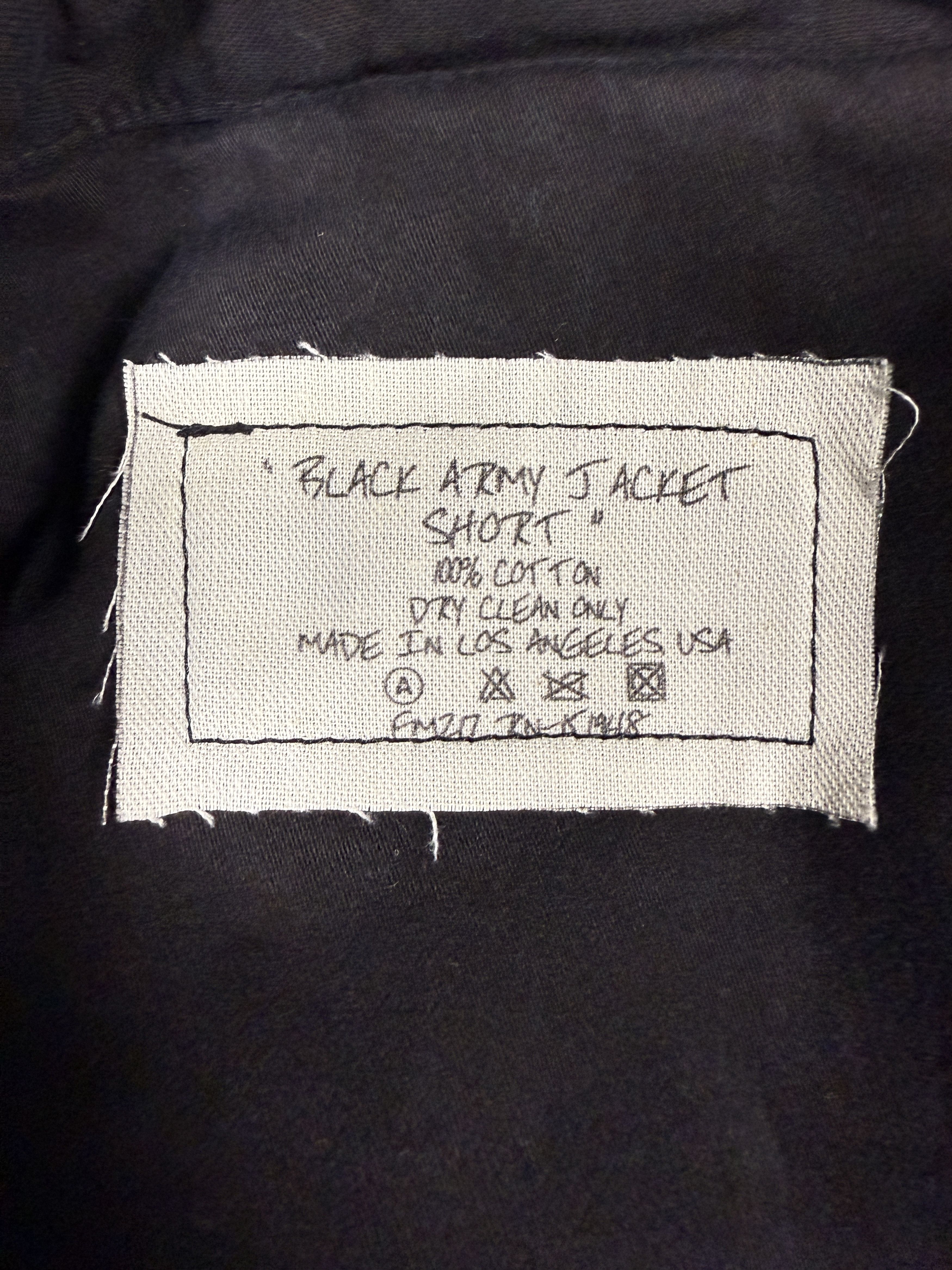 Greg Lauren $1000 Greg Lauren Black Army Jacket Shorts Size US 32 / EU 48 - 5 Thumbnail